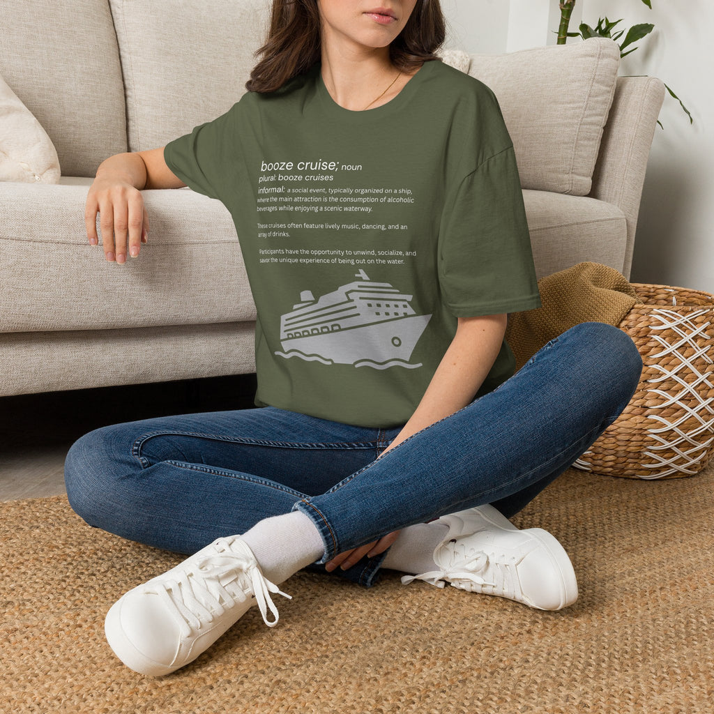 Booze Cruise Definition T-Shirt — Funny Cruise Party Graphic Tee