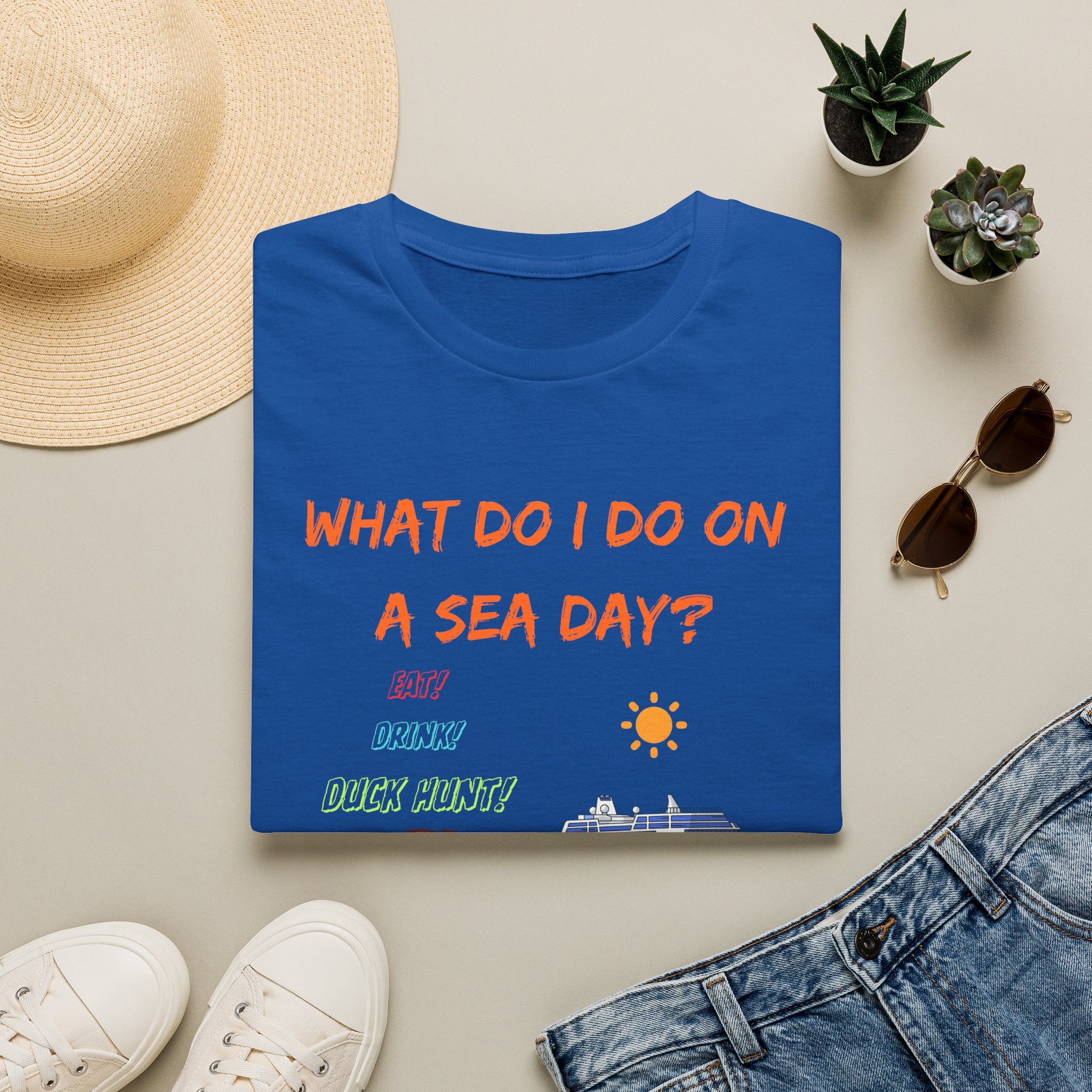 Sea Day T‑Shirt — "What Do I Do on a Sea Day?" Cruise Vacation Tee