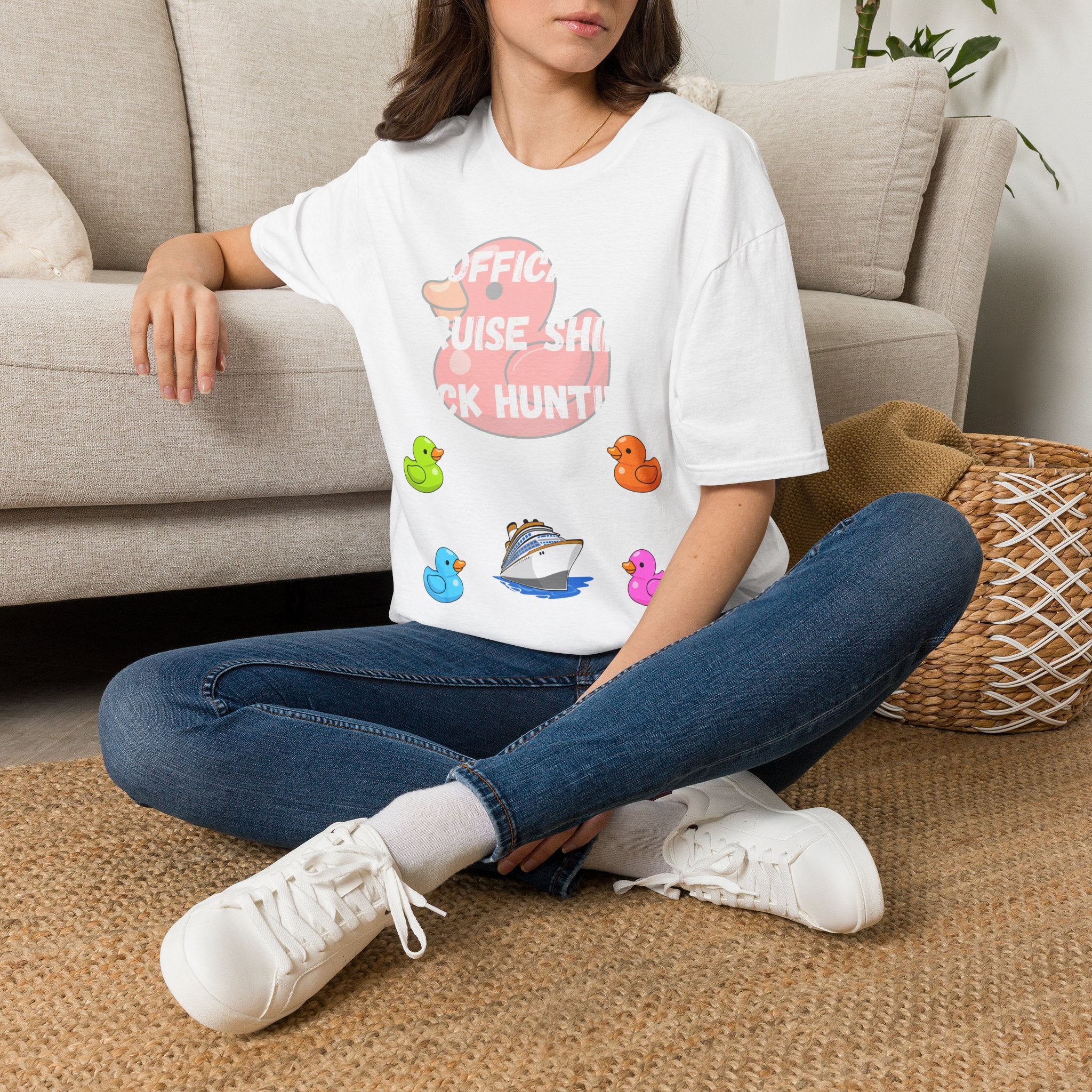 Duck Hunt Graphic T‑Shirt — 'Office Noise, Shh… Duck Hunt!' Playful Rubber Duck Design
