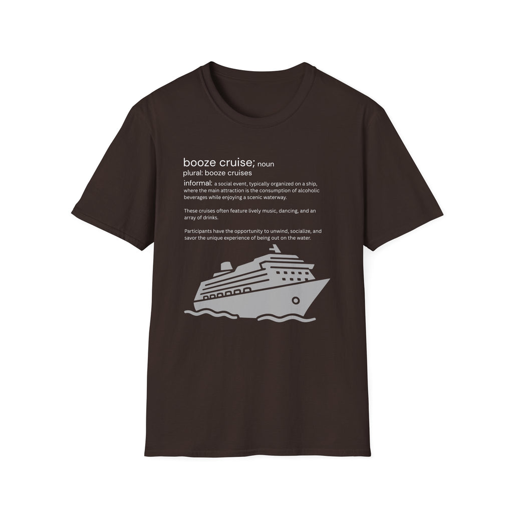Booze Cruise Definition T-Shirt — Funny Cruise Party Graphic Tee
