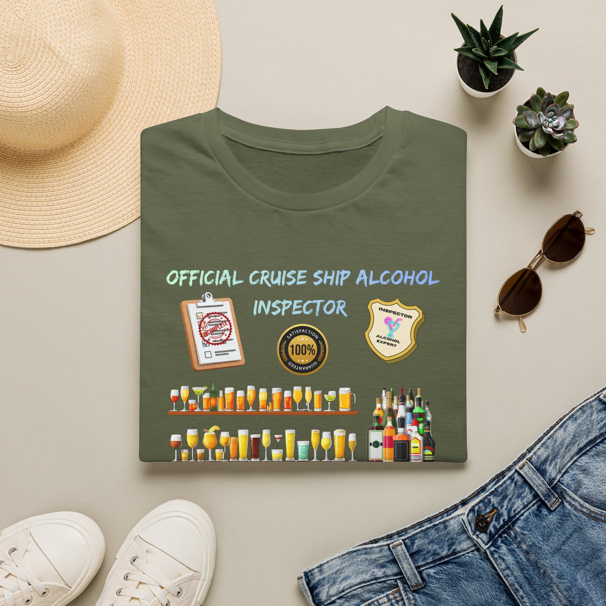 T-Shirt — Official Cruise Ship Alcohol Inspector Tee