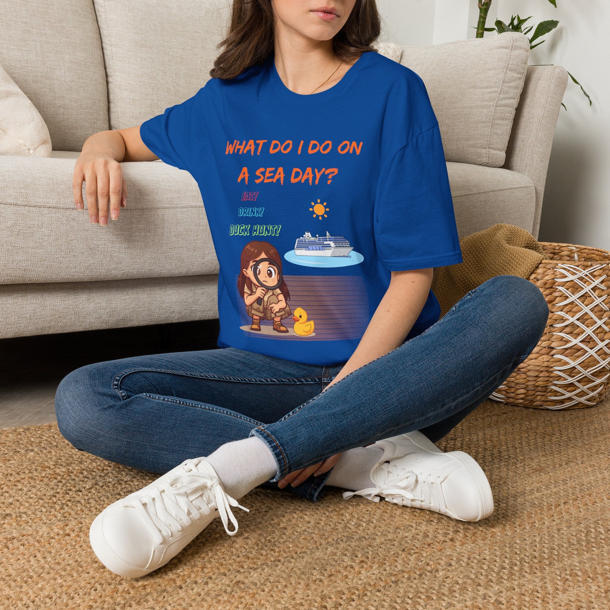Sea Day T‑Shirt — "What Do I Do on a Sea Day?" Cruise Vacation Tee