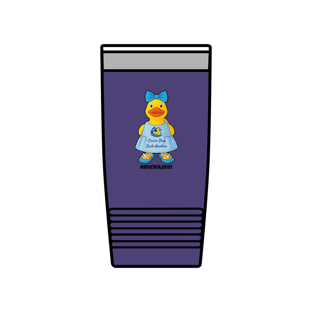 20oz Insulated Tumbler — Cute Rubber Duck "Ridiculously" Design