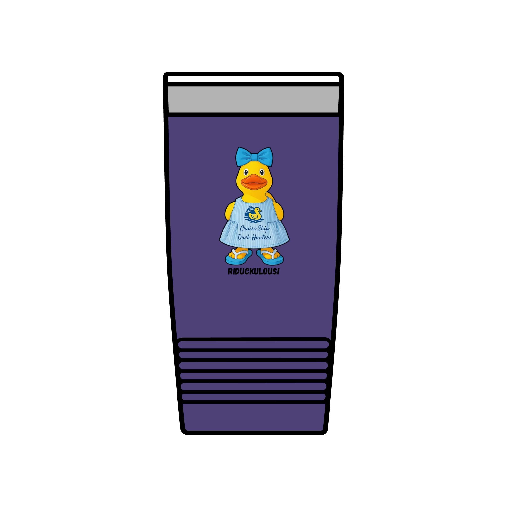 20oz Insulated Tumbler — Cute Rubber Duck "Ridiculously" Design