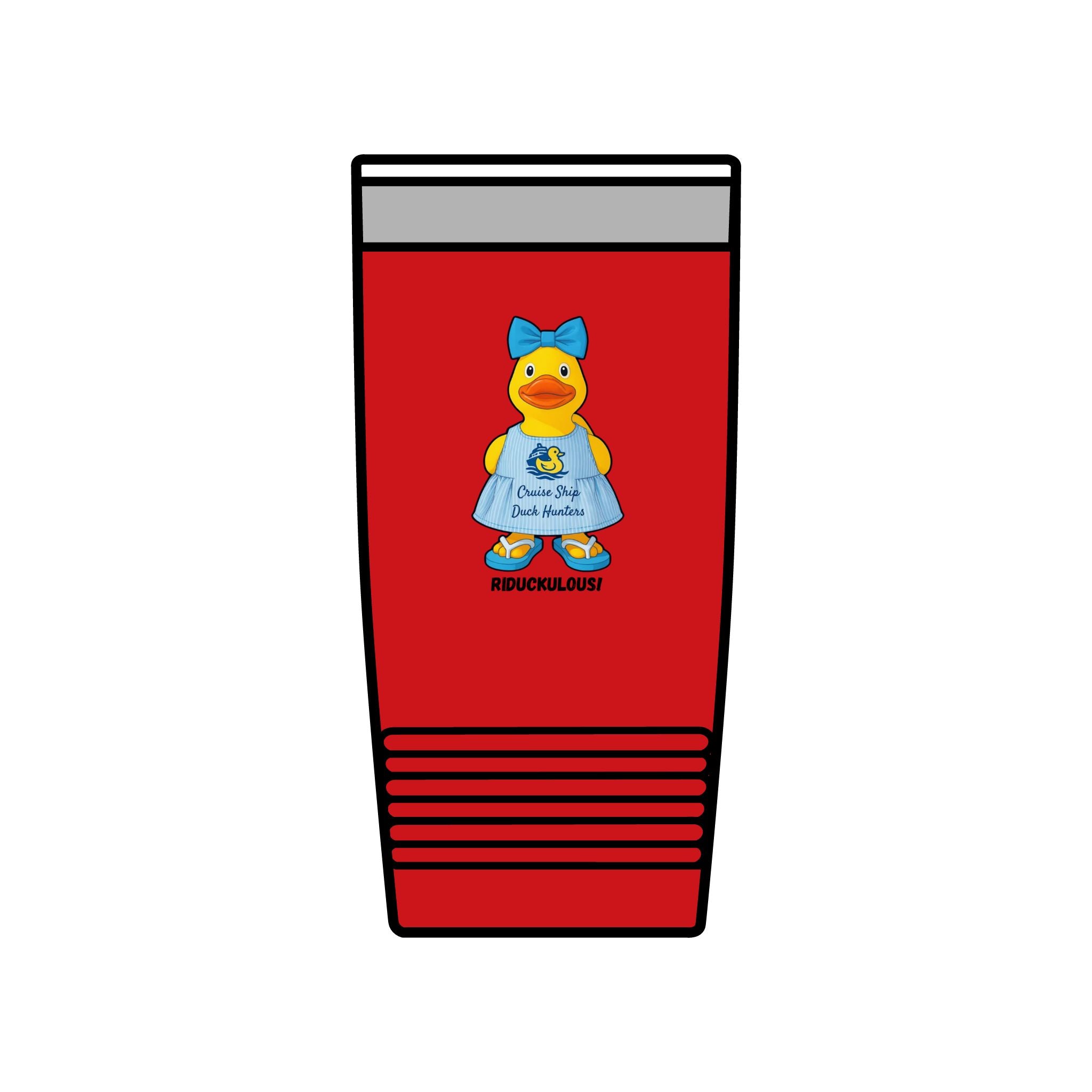 20oz Insulated Tumbler — Cute Rubber Duck "Ridiculously" Design