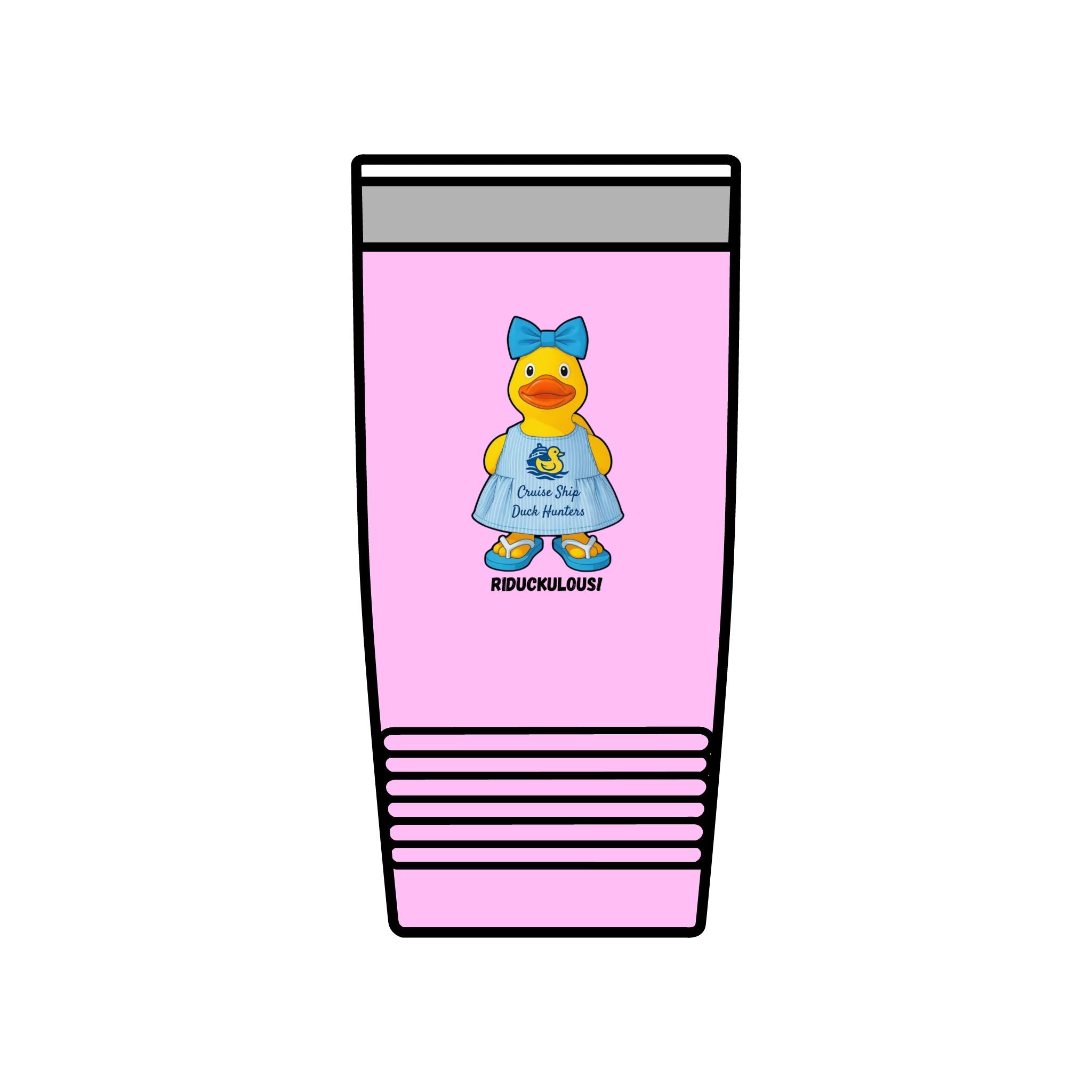 20oz Insulated Tumbler — Cute Rubber Duck "Ridiculously" Design