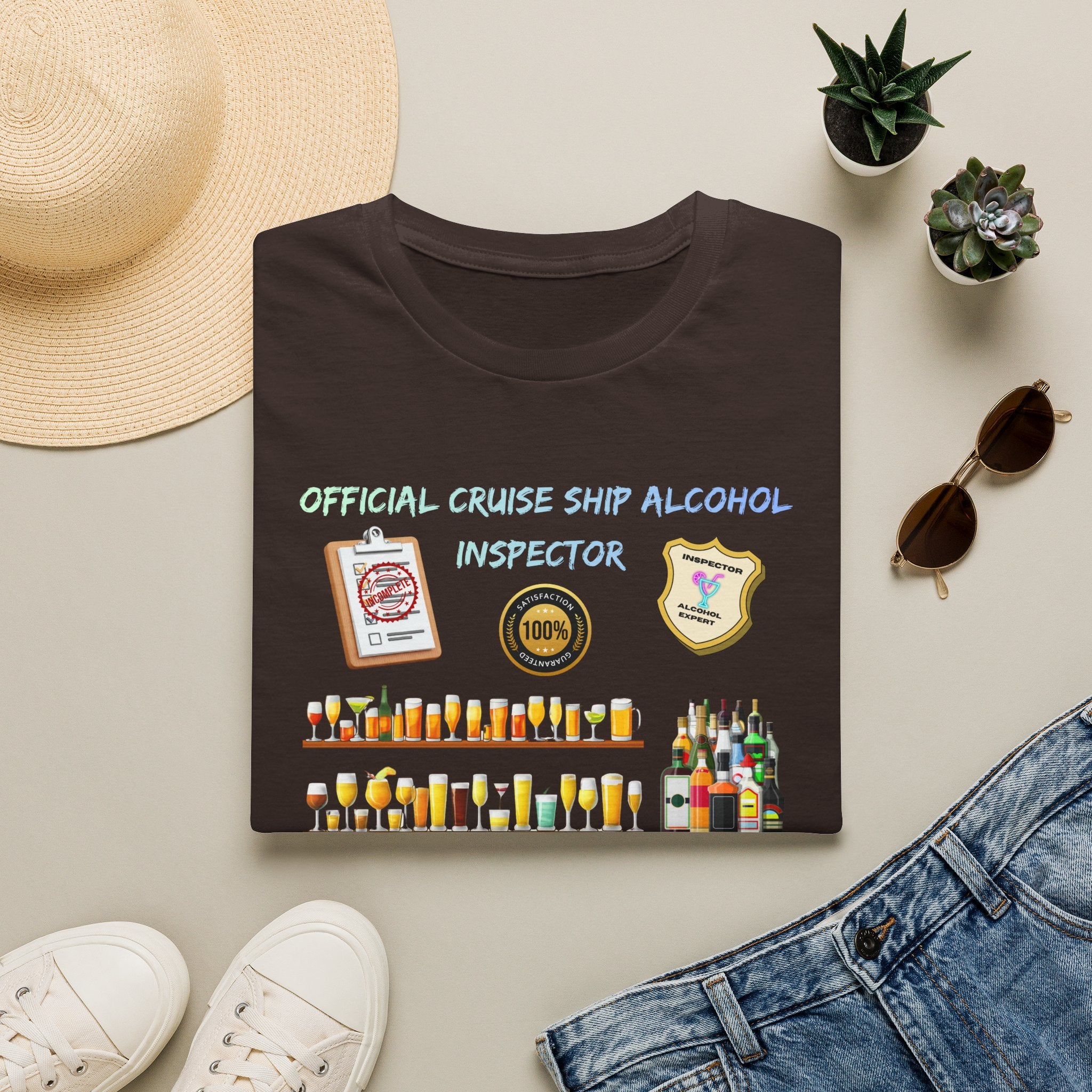 T-Shirt — Official Cruise Ship Alcohol Inspector Tee