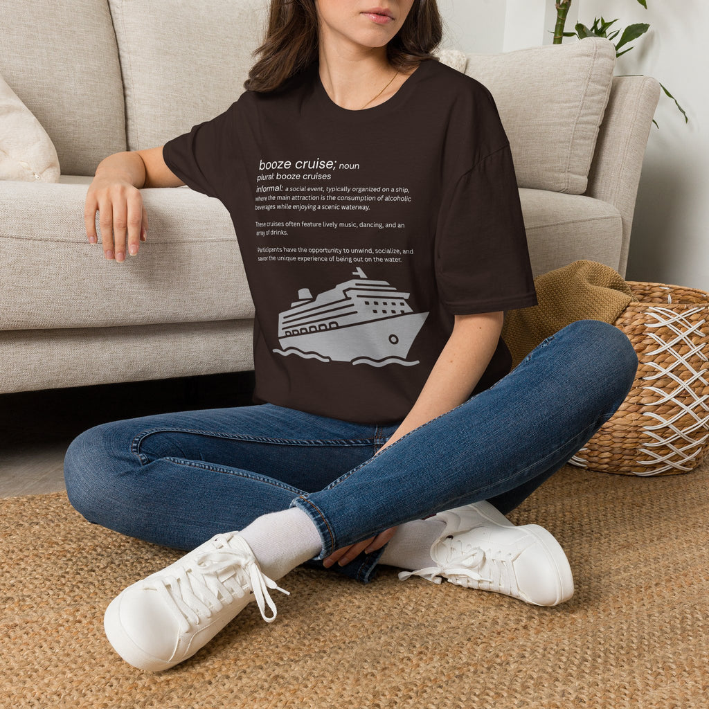 Booze Cruise Definition T-Shirt — Funny Cruise Party Graphic Tee