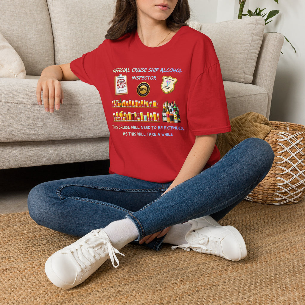 T-Shirt — Official Cruise Ship Alcohol Inspector Tee