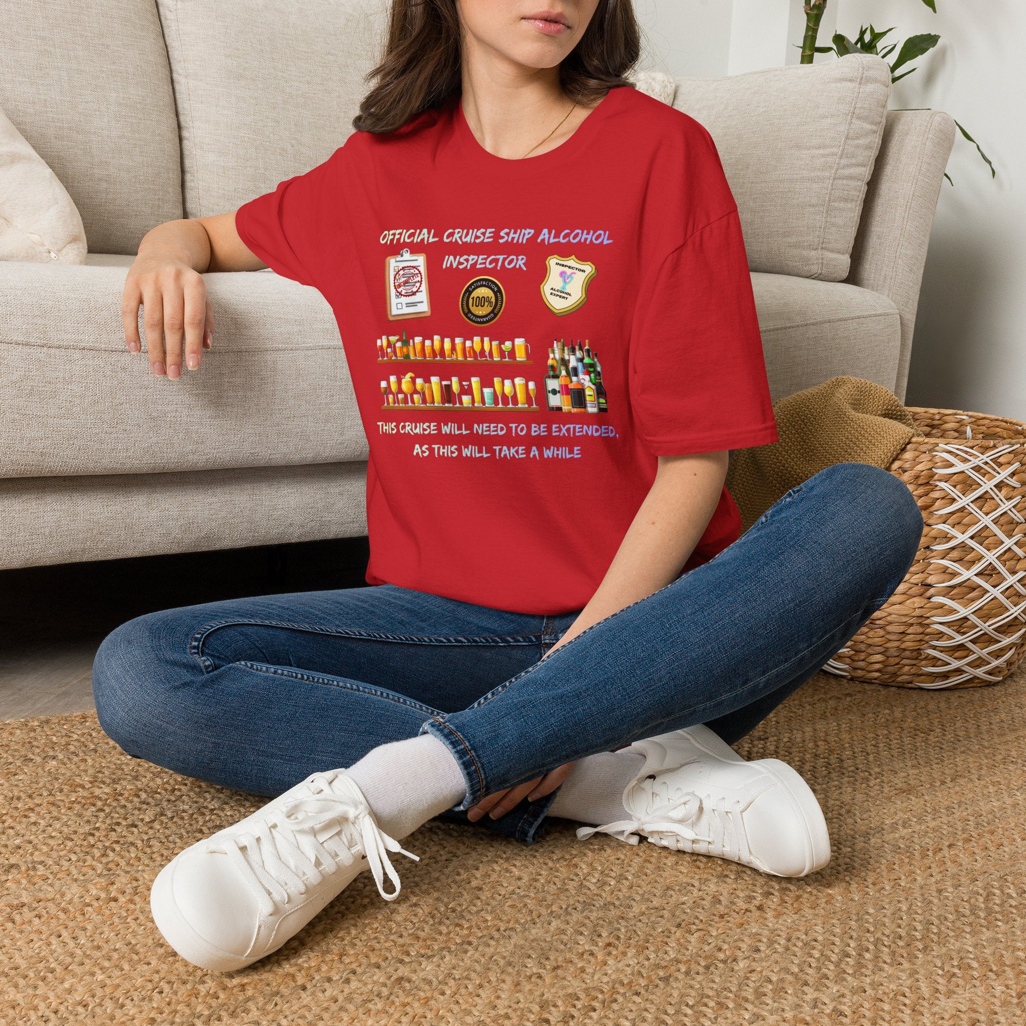 T-Shirt — Official Cruise Ship Alcohol Inspector Tee