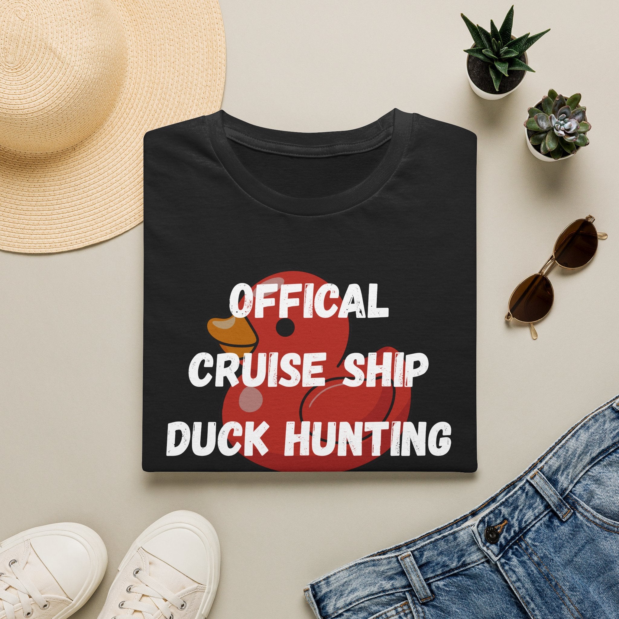Duck Hunt Graphic T‑Shirt — 'Office Noise, Shh… Duck Hunt!' Playful Rubber Duck Design