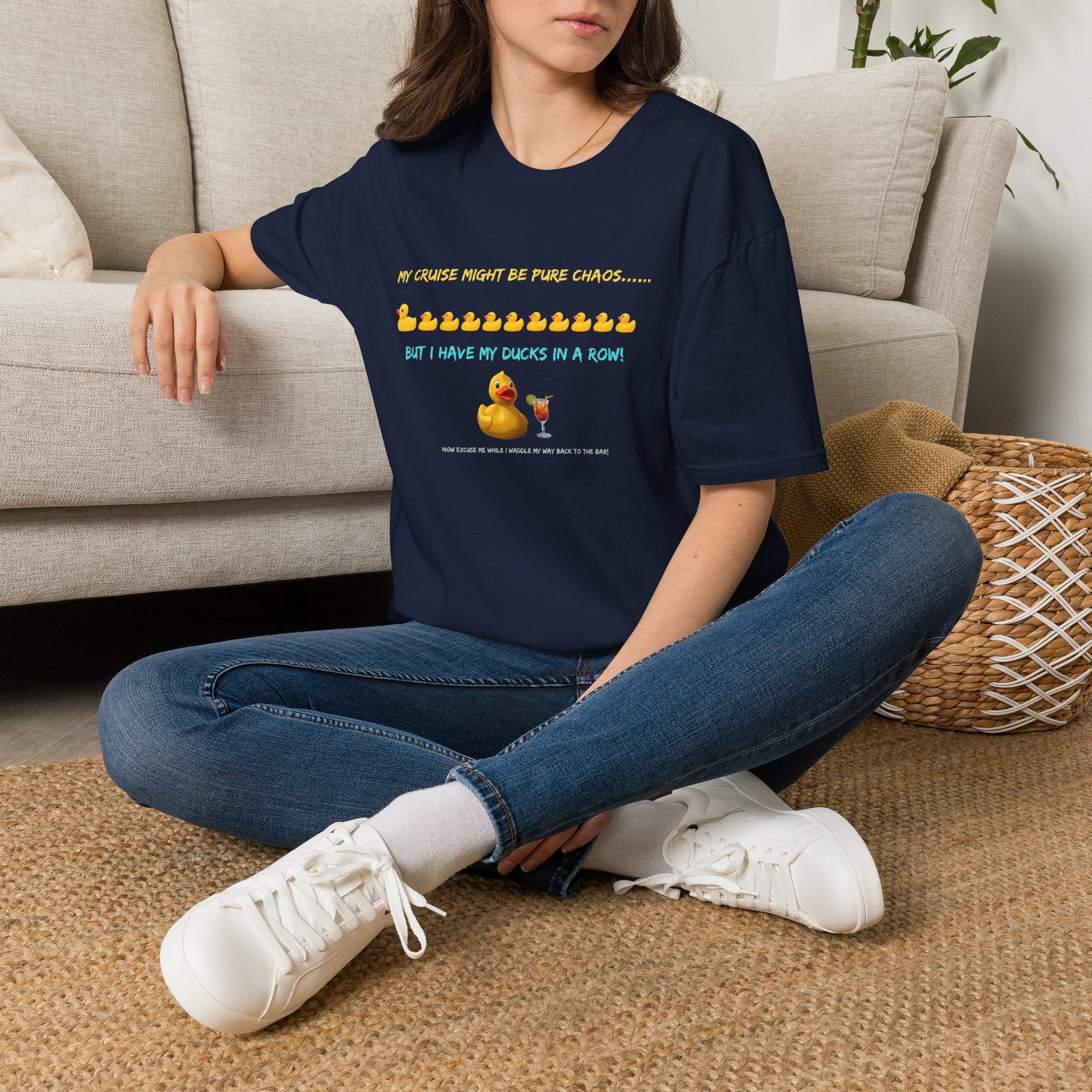 Cruise Chaos Rubber Duck T-Shirt — "My Cruise Might Be Pure Chaos... But I Have My Ducks In A Row"