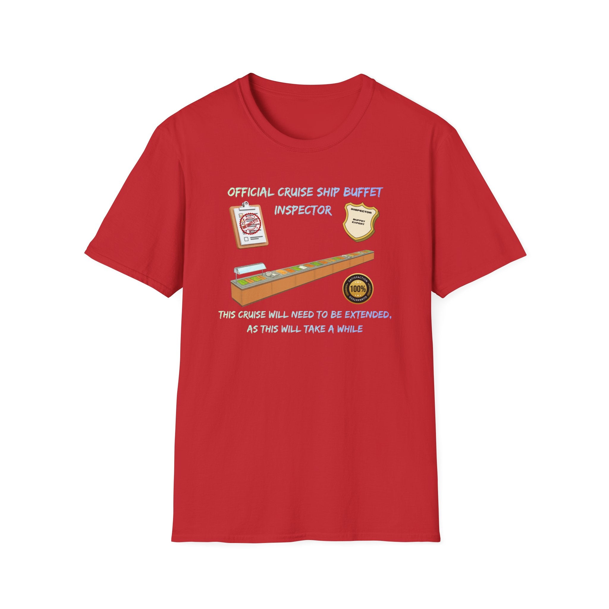 Cruise Ship Buffet Inspector T-Shirt — Funny Cruise Crew Vacation Tee