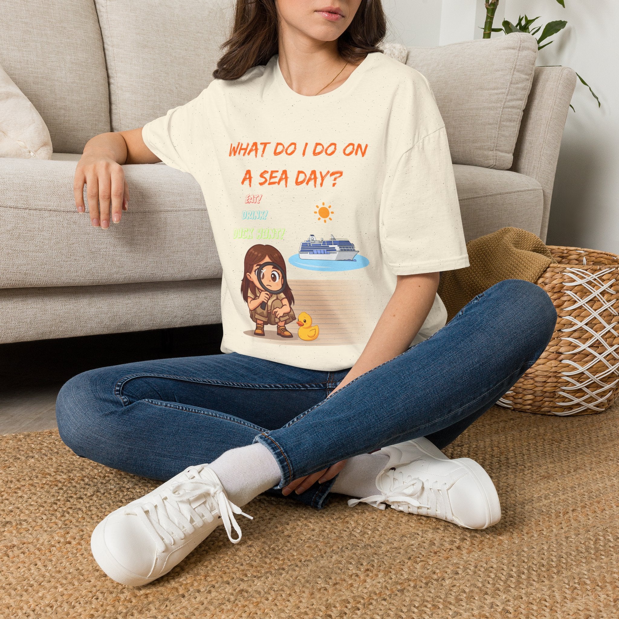 Sea Day T‑Shirt — "What Do I Do on a Sea Day?" Cruise Vacation Tee