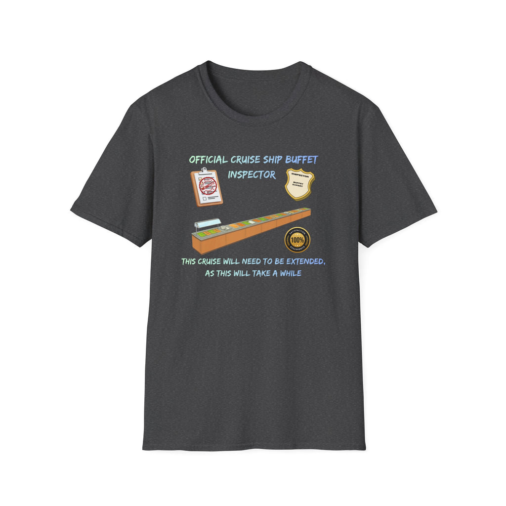 Cruise Ship Buffet Inspector T-Shirt — Funny Cruise Crew Vacation Tee