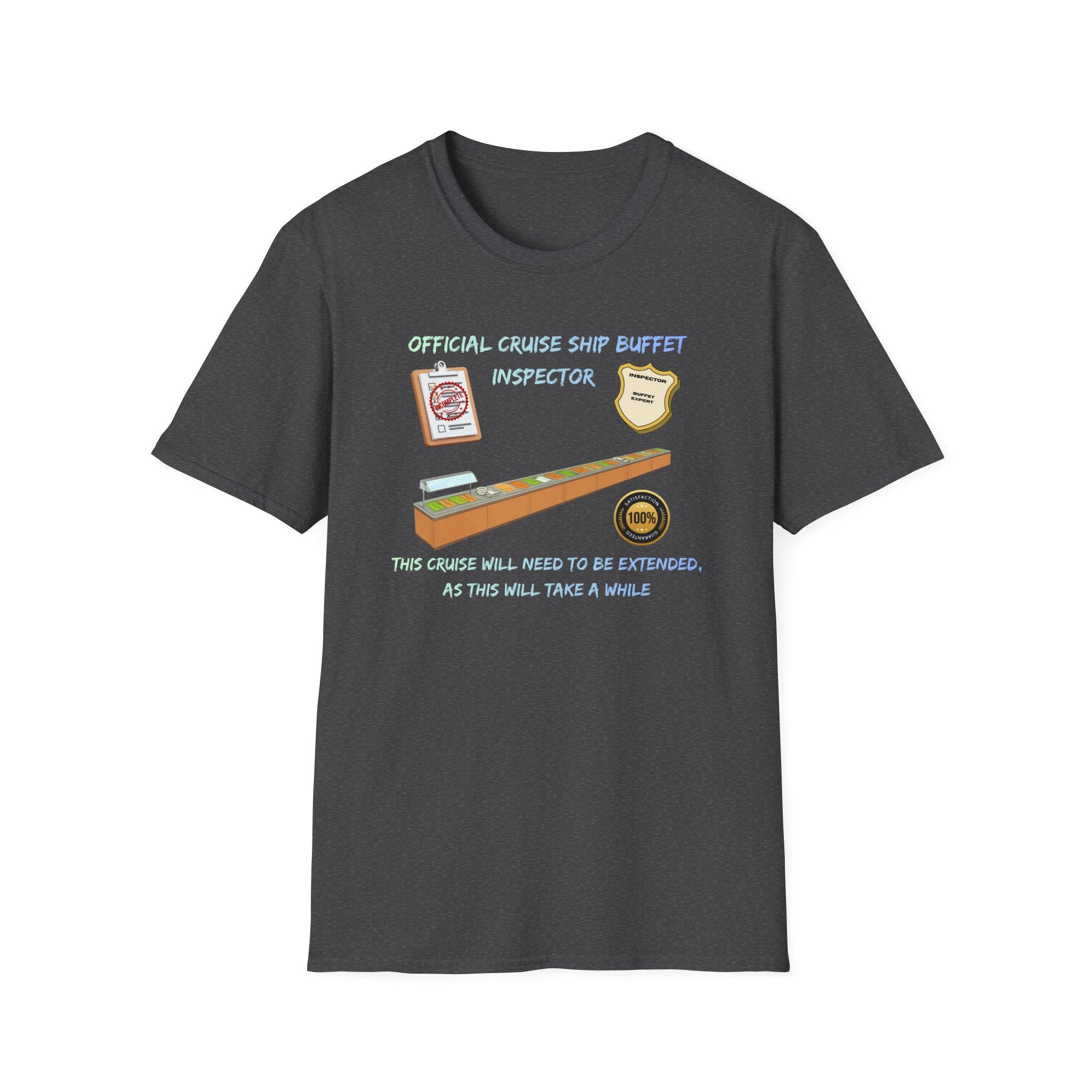 Cruise Ship Buffet Inspector T-Shirt — Funny Cruise Crew Vacation Tee