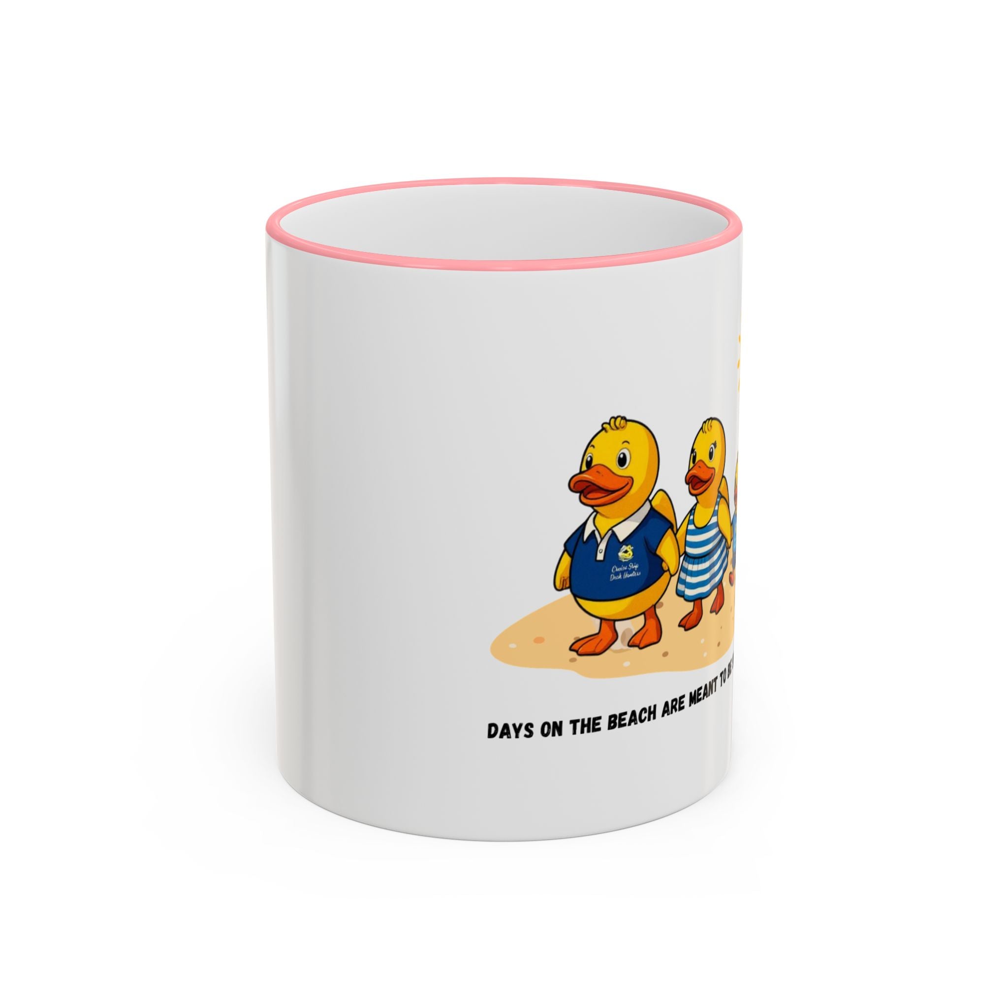 Beach Duck  Family Accent Rim Mug — "Days on the Beach Family"