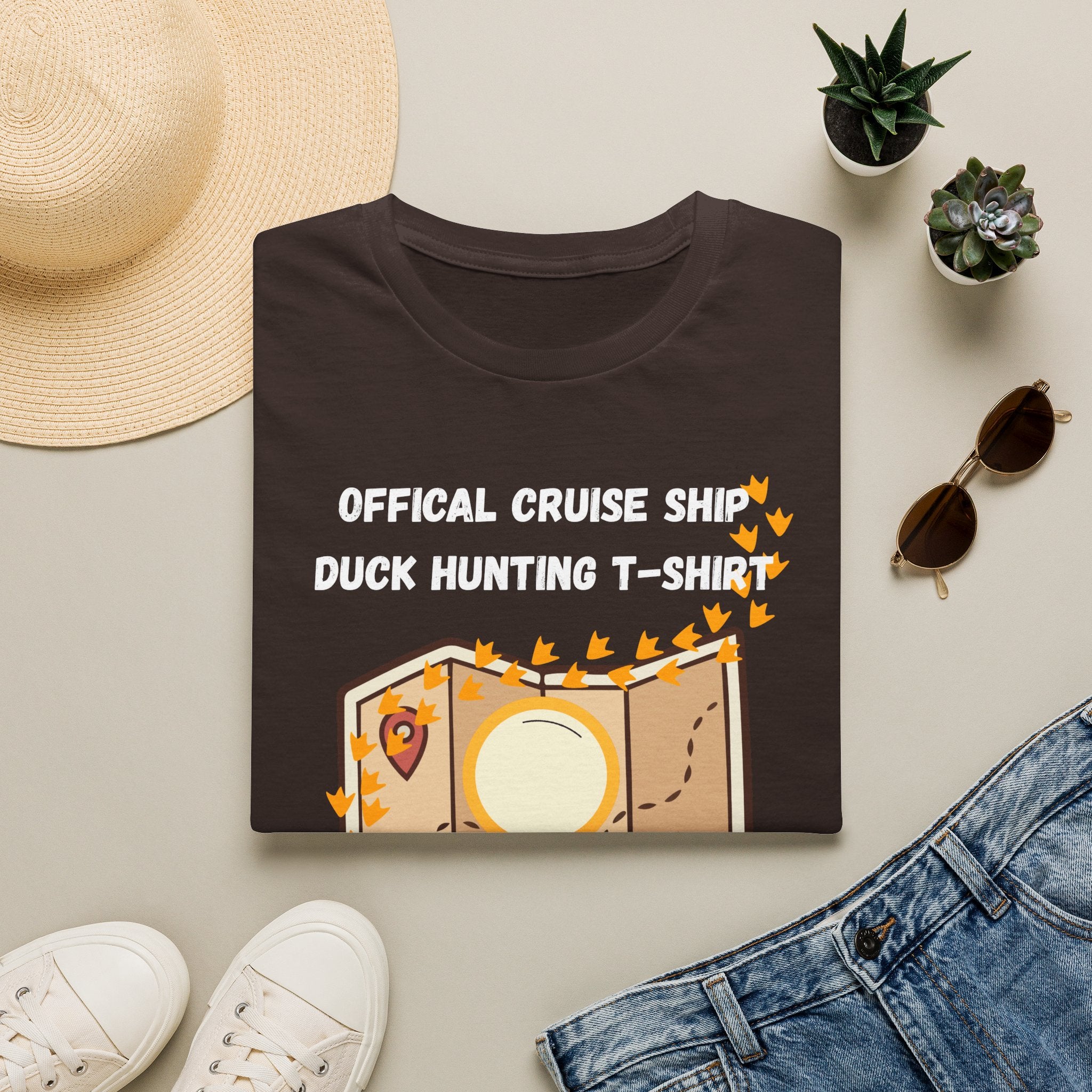 Adventure Map Duck Hunt T-Shirt — Wanderlust Vintage Map Graphic Tee