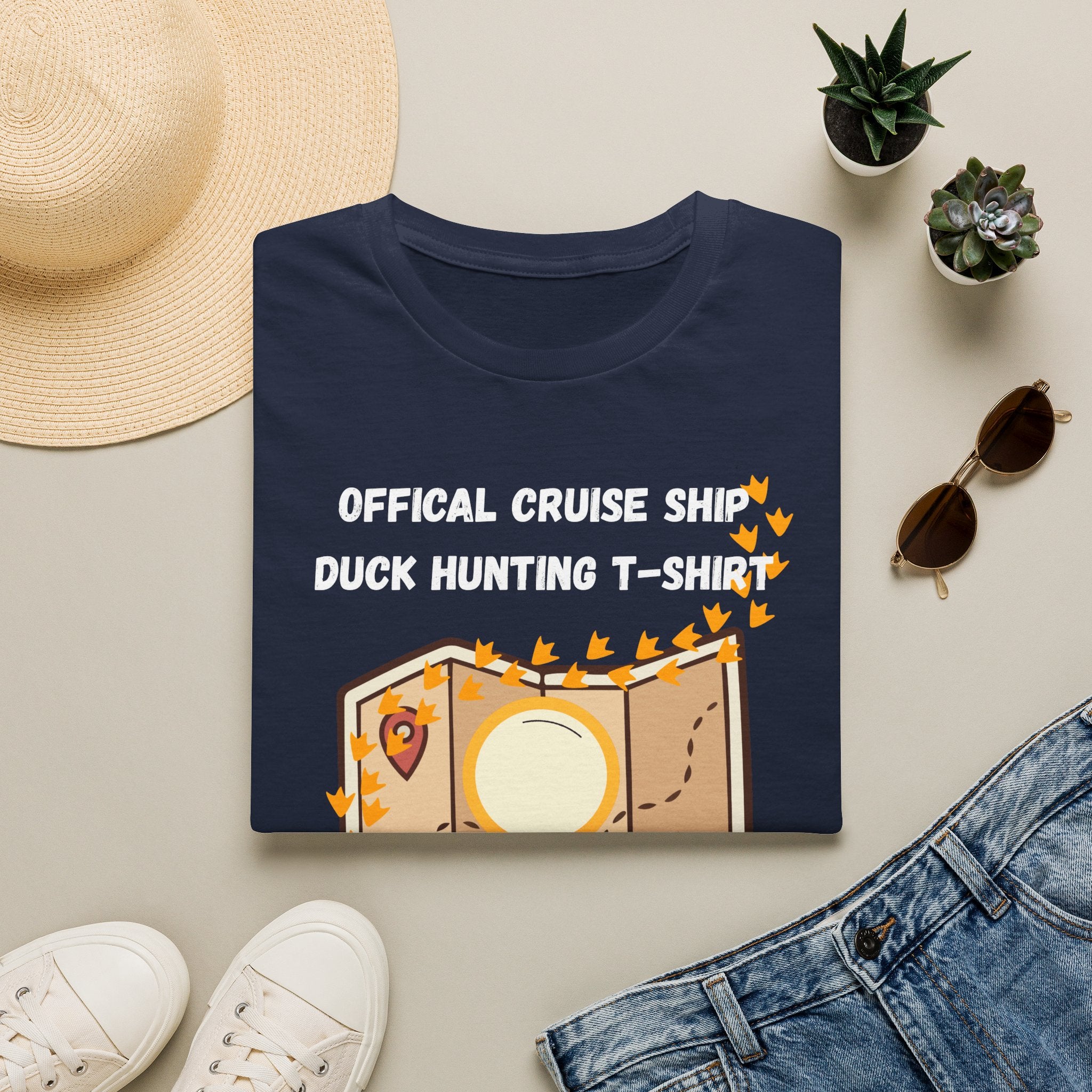 Adventure Map Duck Hunt T-Shirt — Wanderlust Vintage Map Graphic Tee