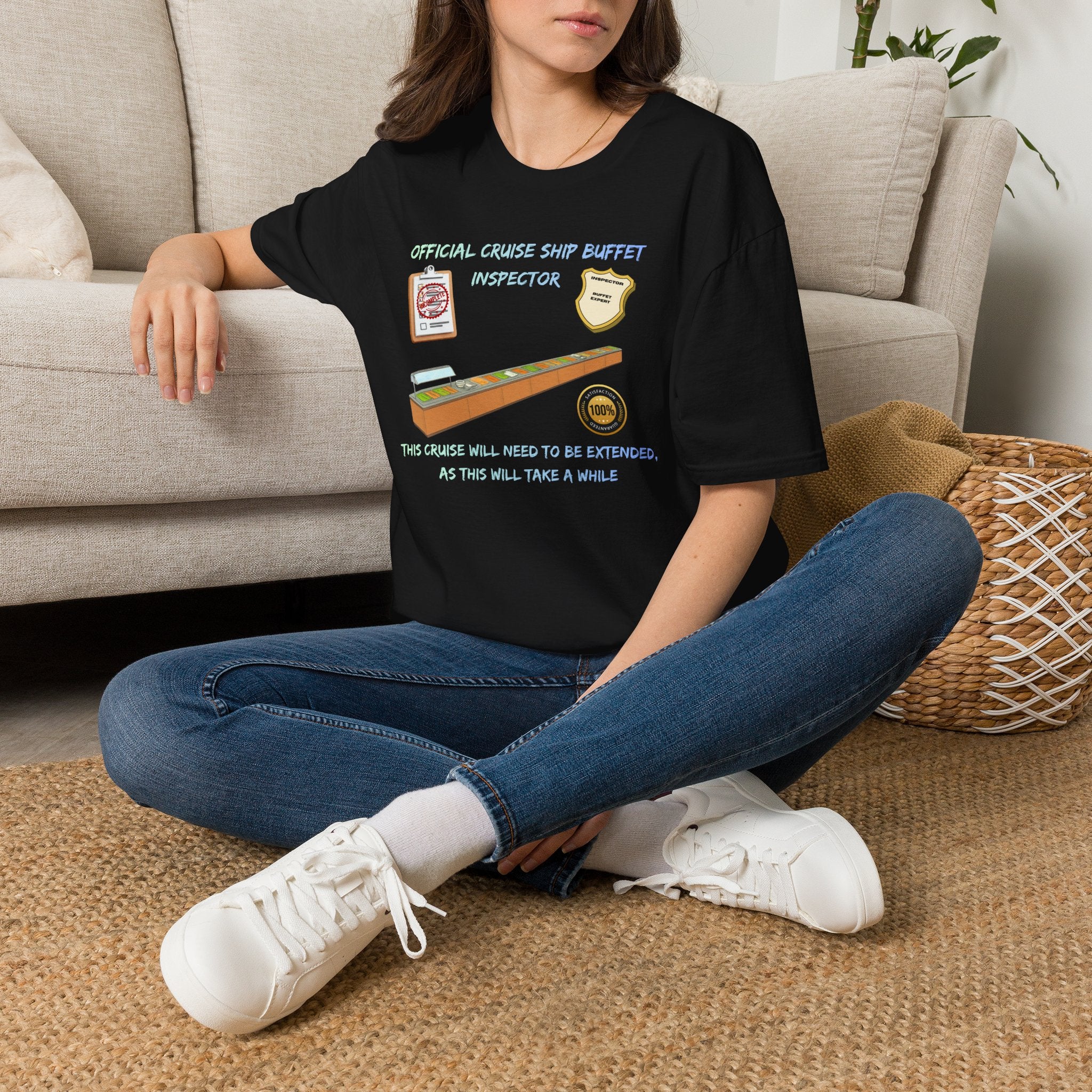 Cruise Ship Buffet Inspector T-Shirt — Funny Cruise Crew Vacation Tee
