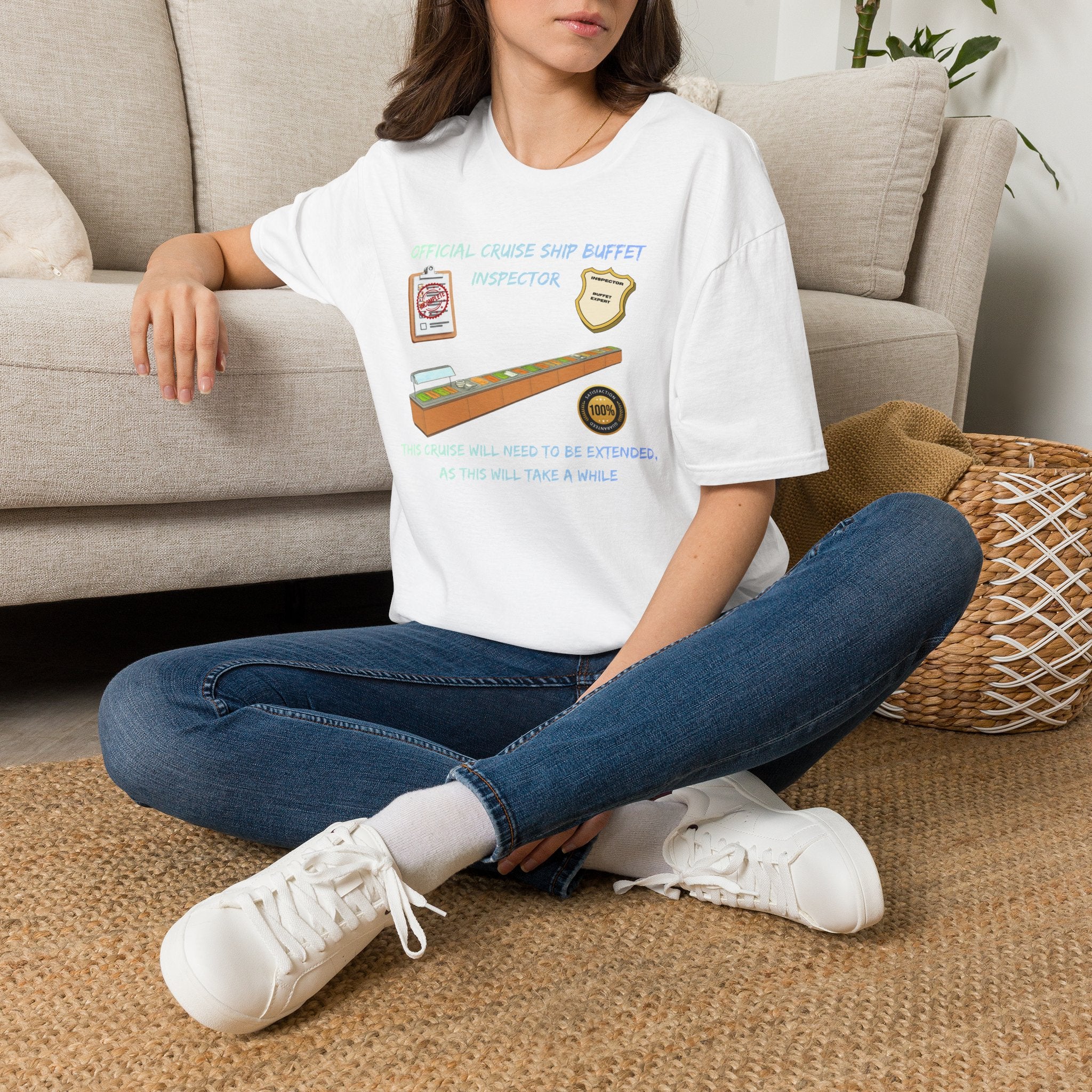 Cruise Ship Buffet Inspector T-Shirt — Funny Cruise Crew Vacation Tee