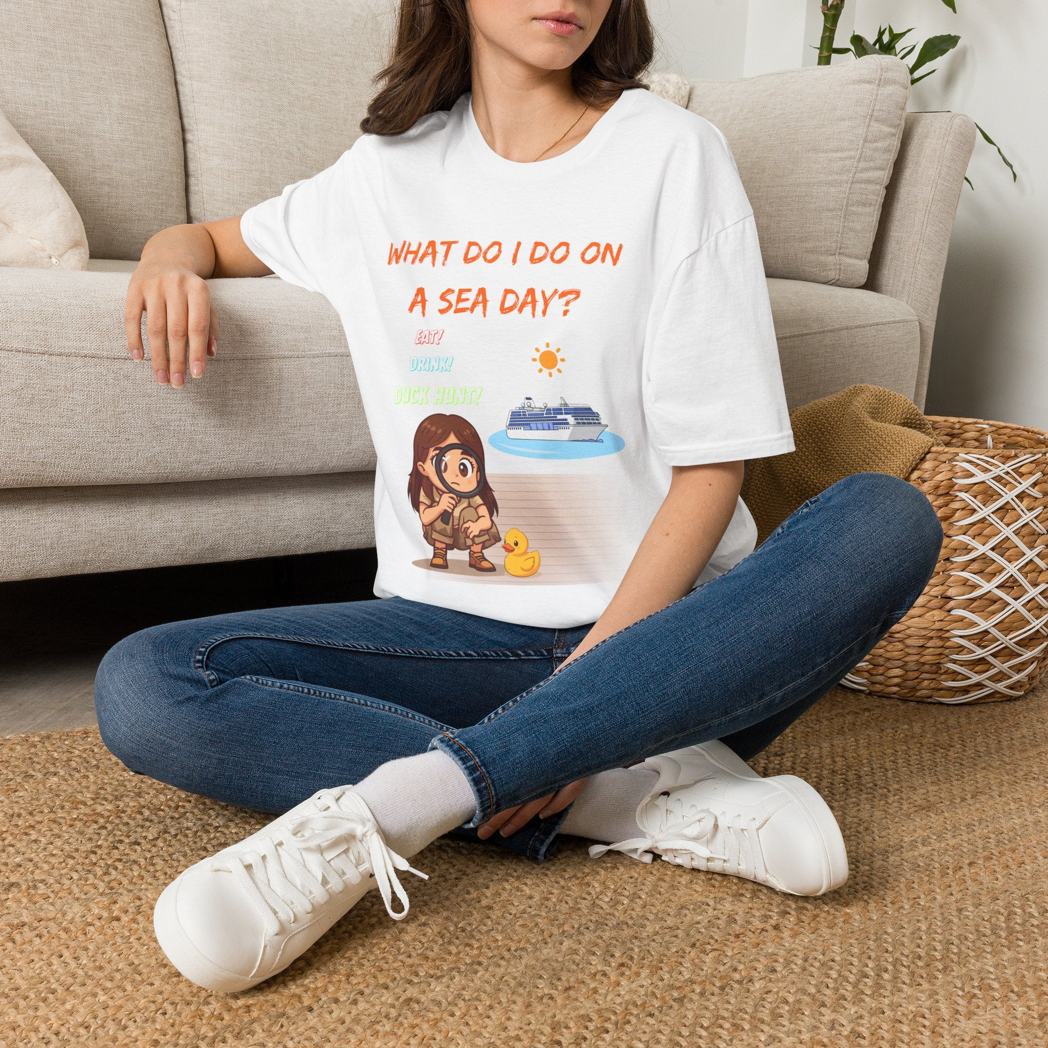 Sea Day T‑Shirt — "What Do I Do on a Sea Day?" Cruise Vacation Tee