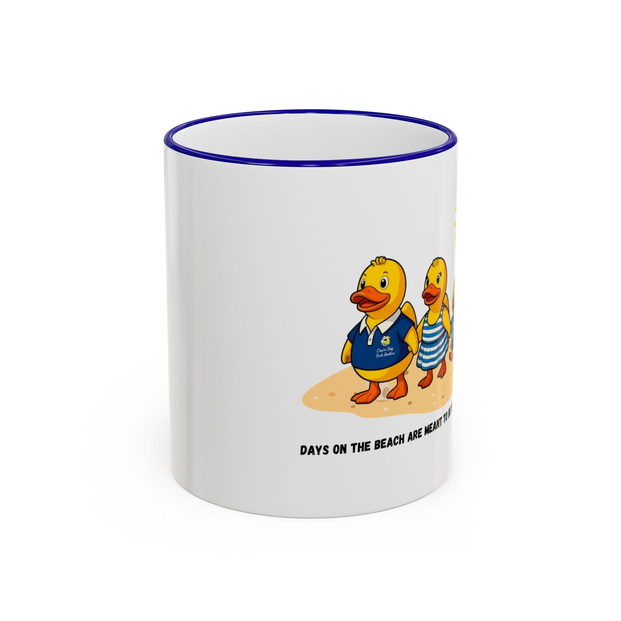 Beach Duck  Family Accent Rim Mug — "Days on the Beach Family"