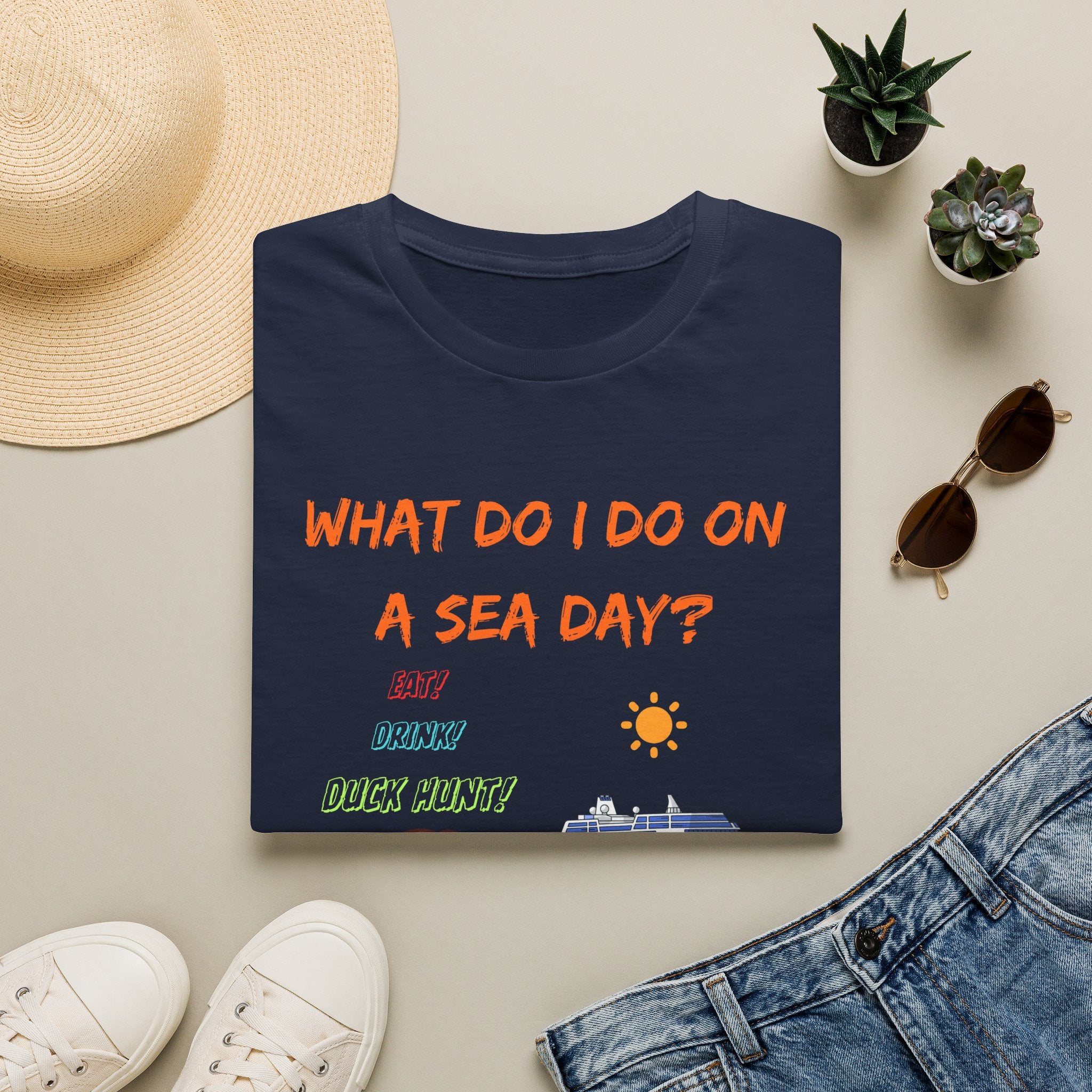 Sea Day T‑Shirt — "What Do I Do on a Sea Day?" Cruise Vacation Tee