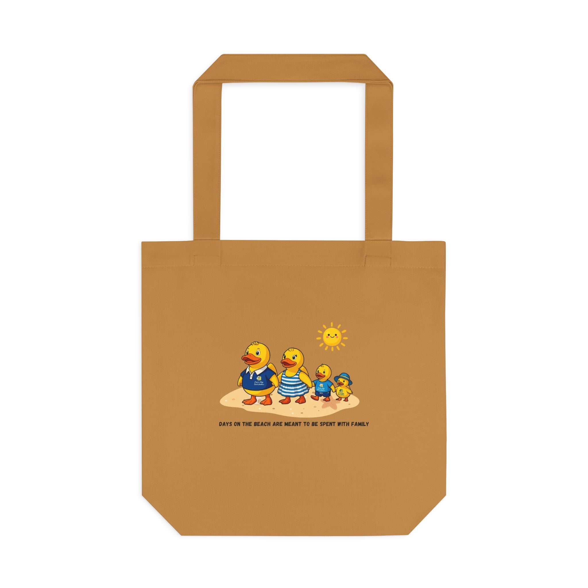 Rubber Duck Family Beach Cotton Tote Bag – Eco-Friendly Shopper