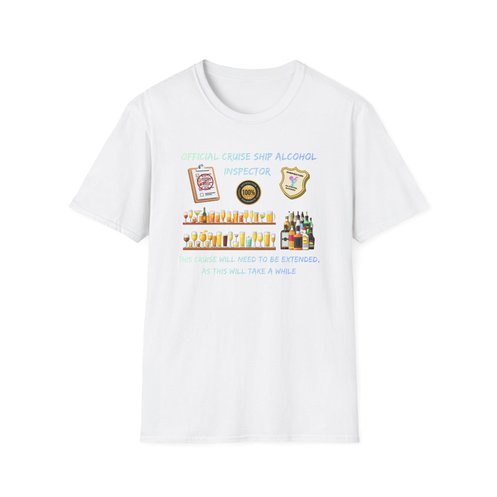 T-Shirt — Official Cruise Ship Alcohol Inspector Tee