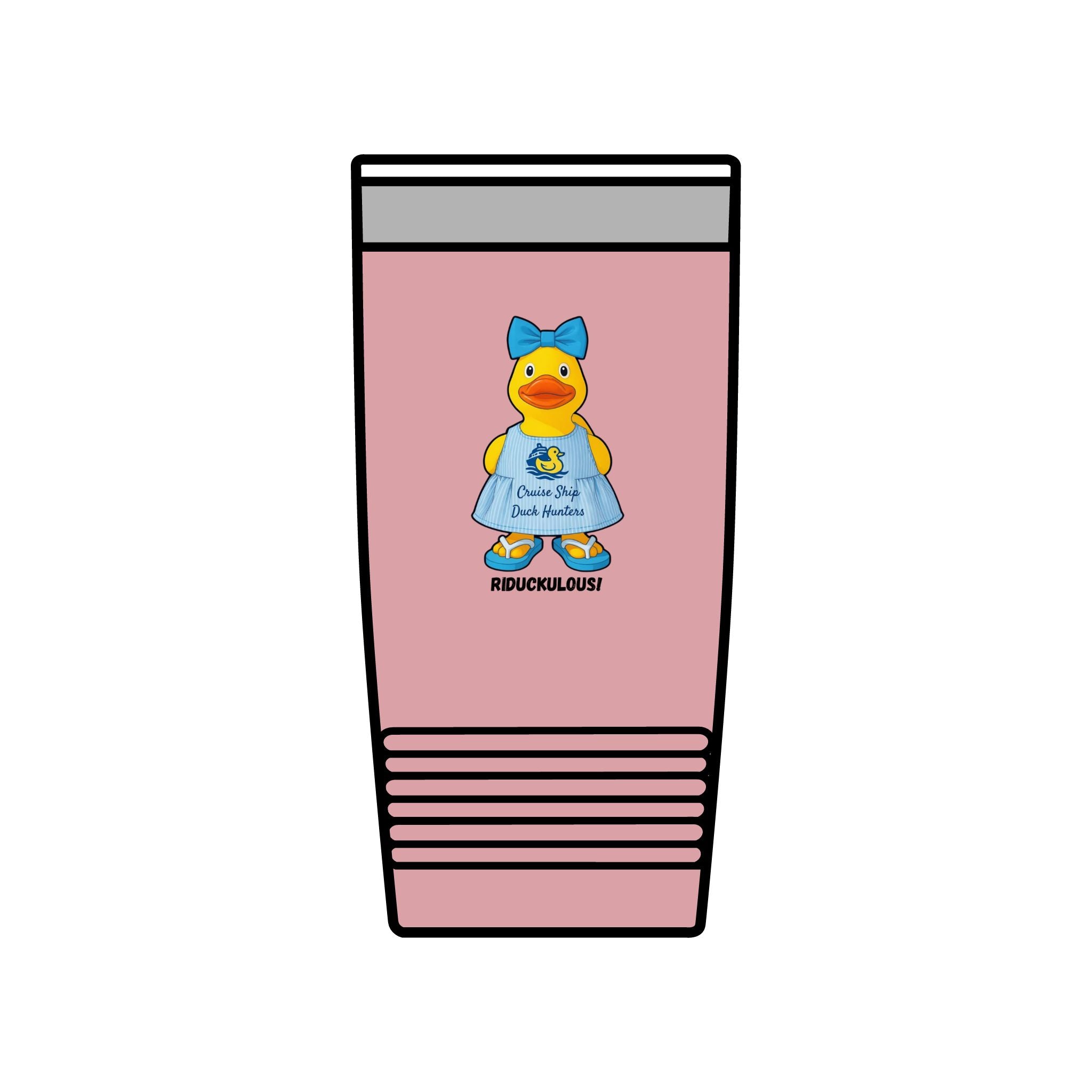 20oz Insulated Tumbler — Cute Rubber Duck "Ridiculously" Design