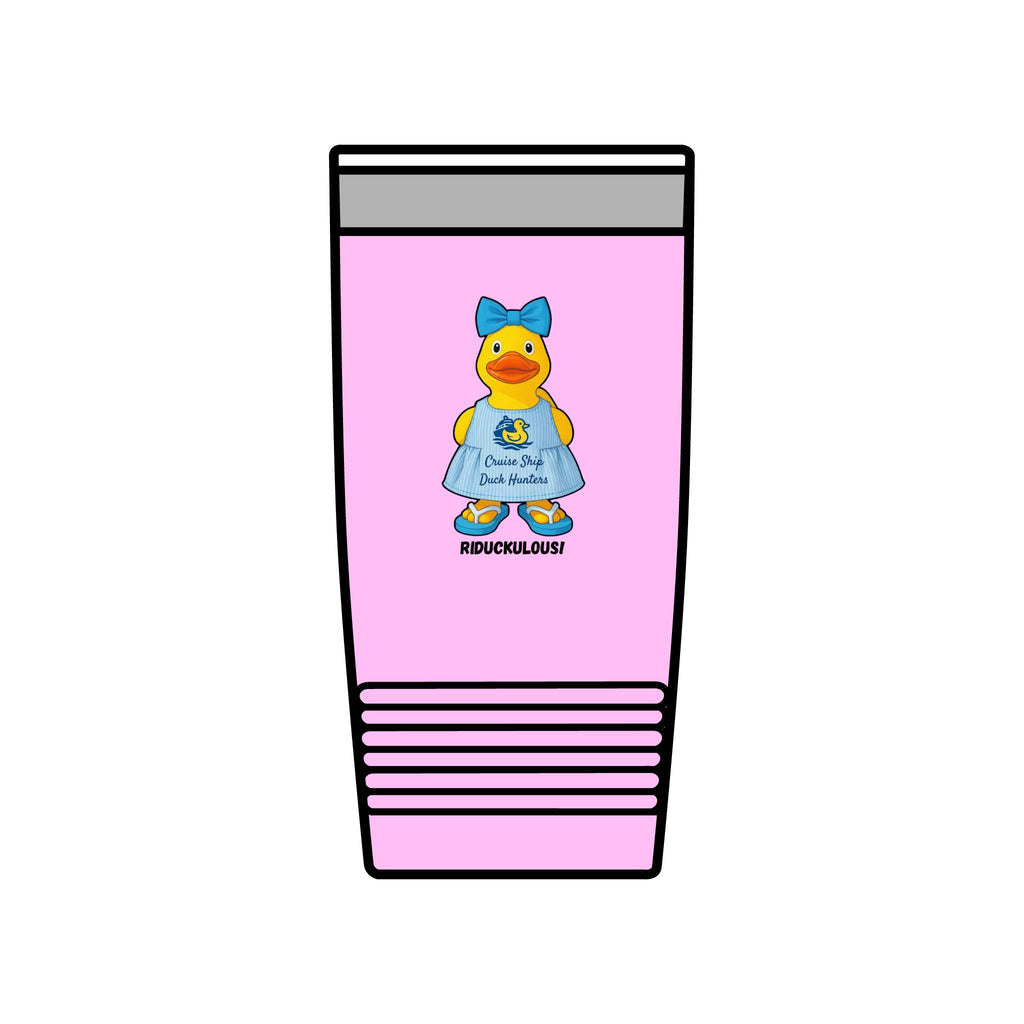 20oz Insulated Tumbler — Cute Rubber Duck "Ridiculously" Design