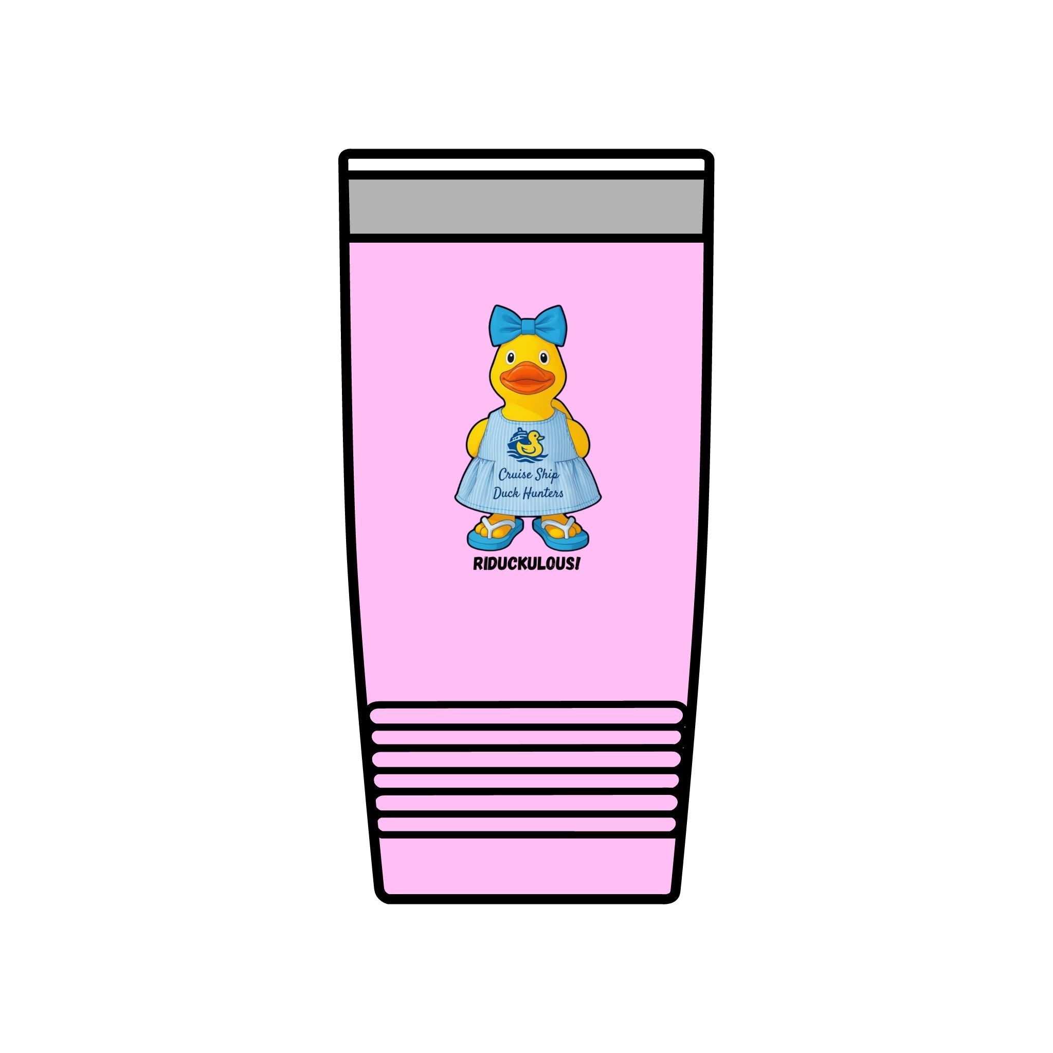 20oz Insulated Tumbler — Cute Rubber Duck "Ridiculously" Design