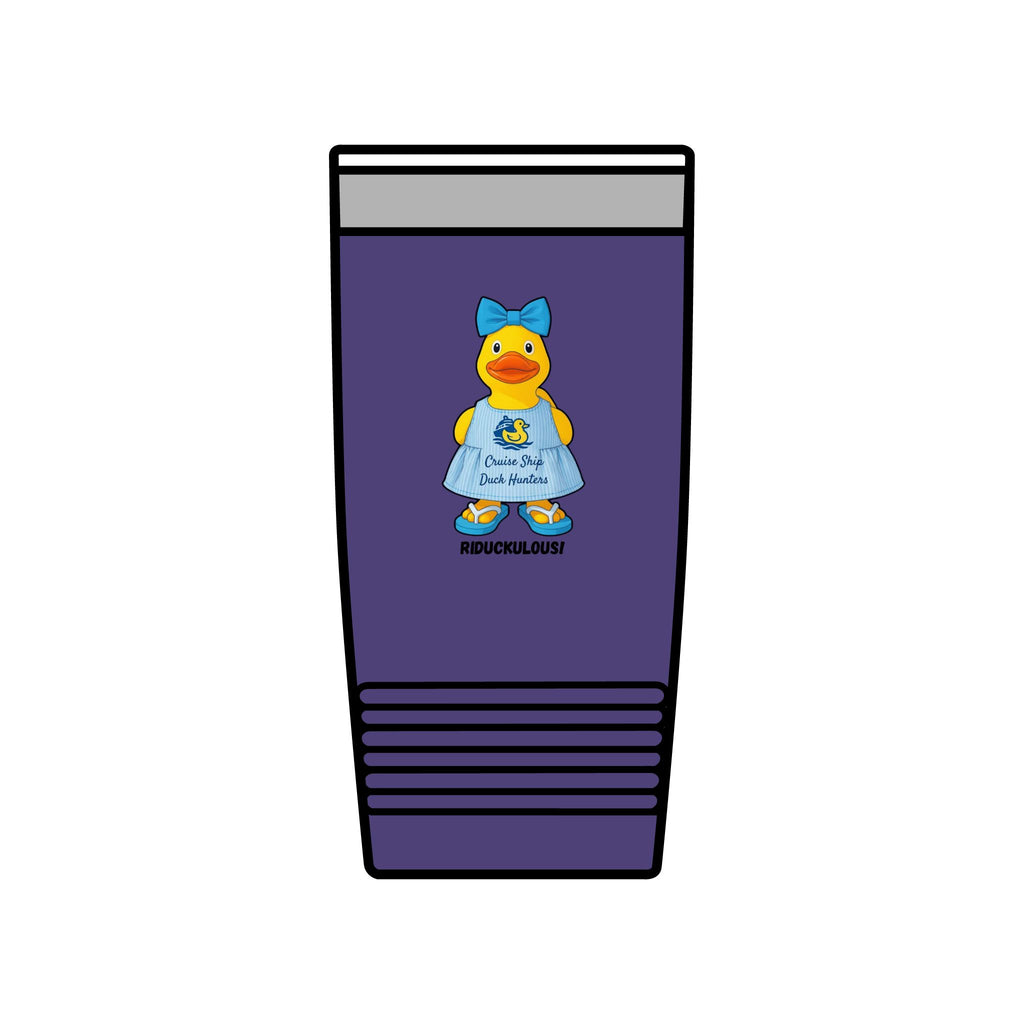 20oz Insulated Tumbler — Cute Rubber Duck "Ridiculously" Design