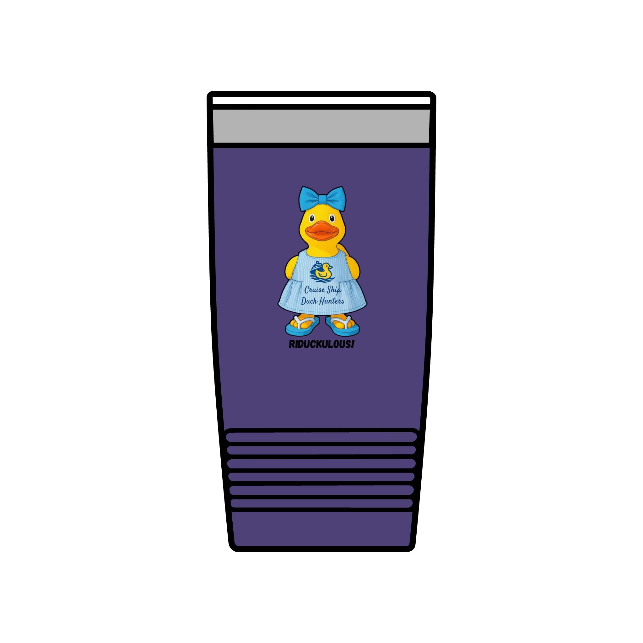 20oz Insulated Tumbler — Cute Rubber Duck "Ridiculously" Design