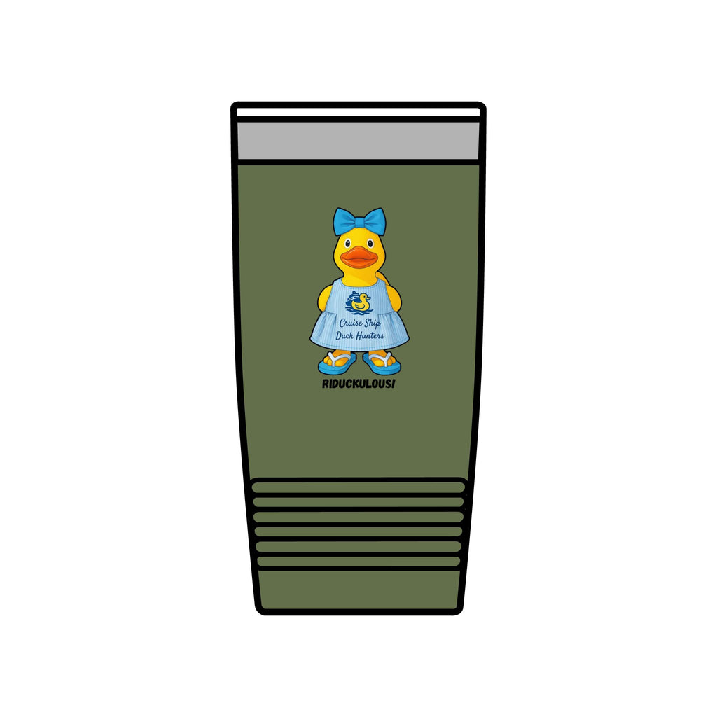 20oz Insulated Tumbler — Cute Rubber Duck "Ridiculously" Design