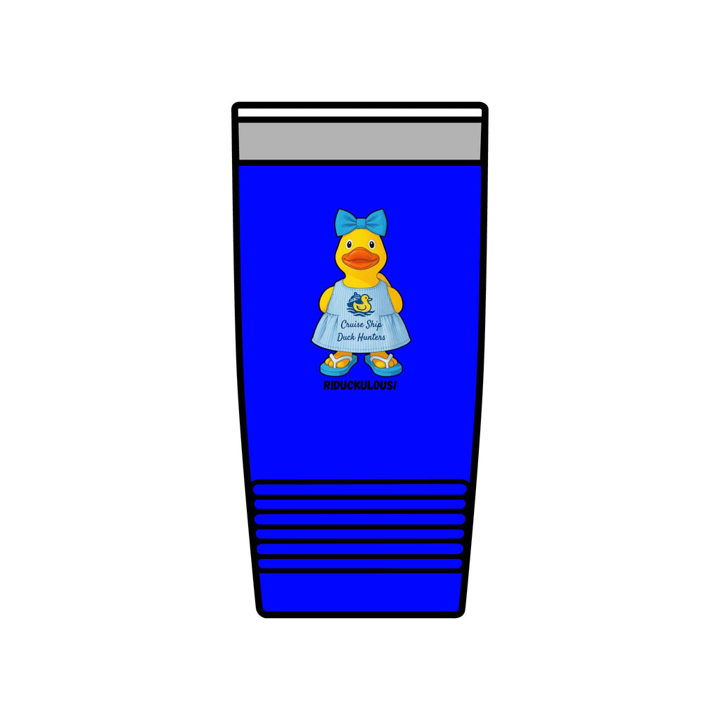 20oz Insulated Tumbler — Cute Rubber Duck "Ridiculously" Design