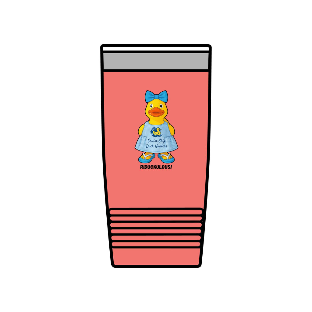 20oz Insulated Tumbler — Cute Rubber Duck "Ridiculously" Design