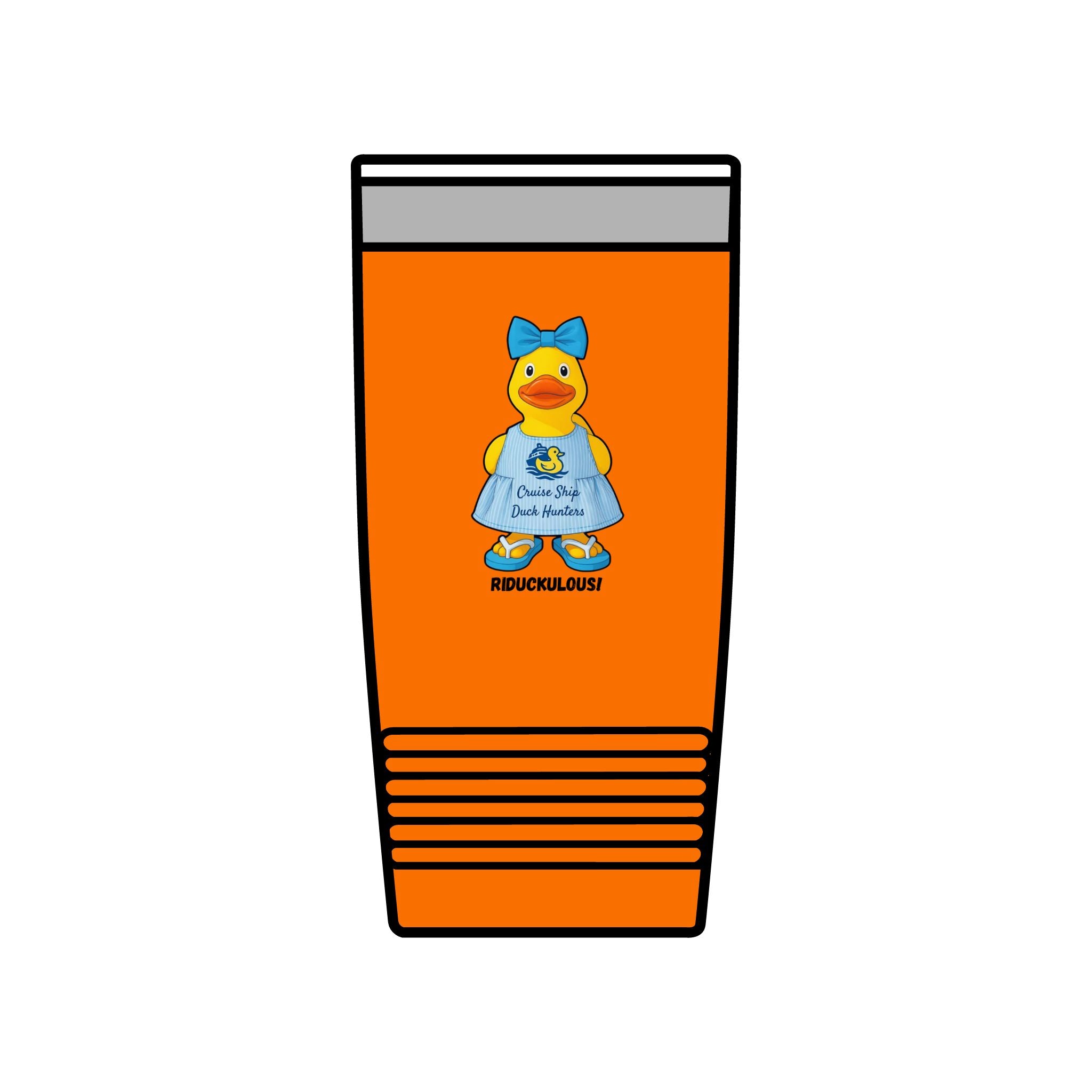 20oz Insulated Tumbler — Cute Rubber Duck "Ridiculously" Design