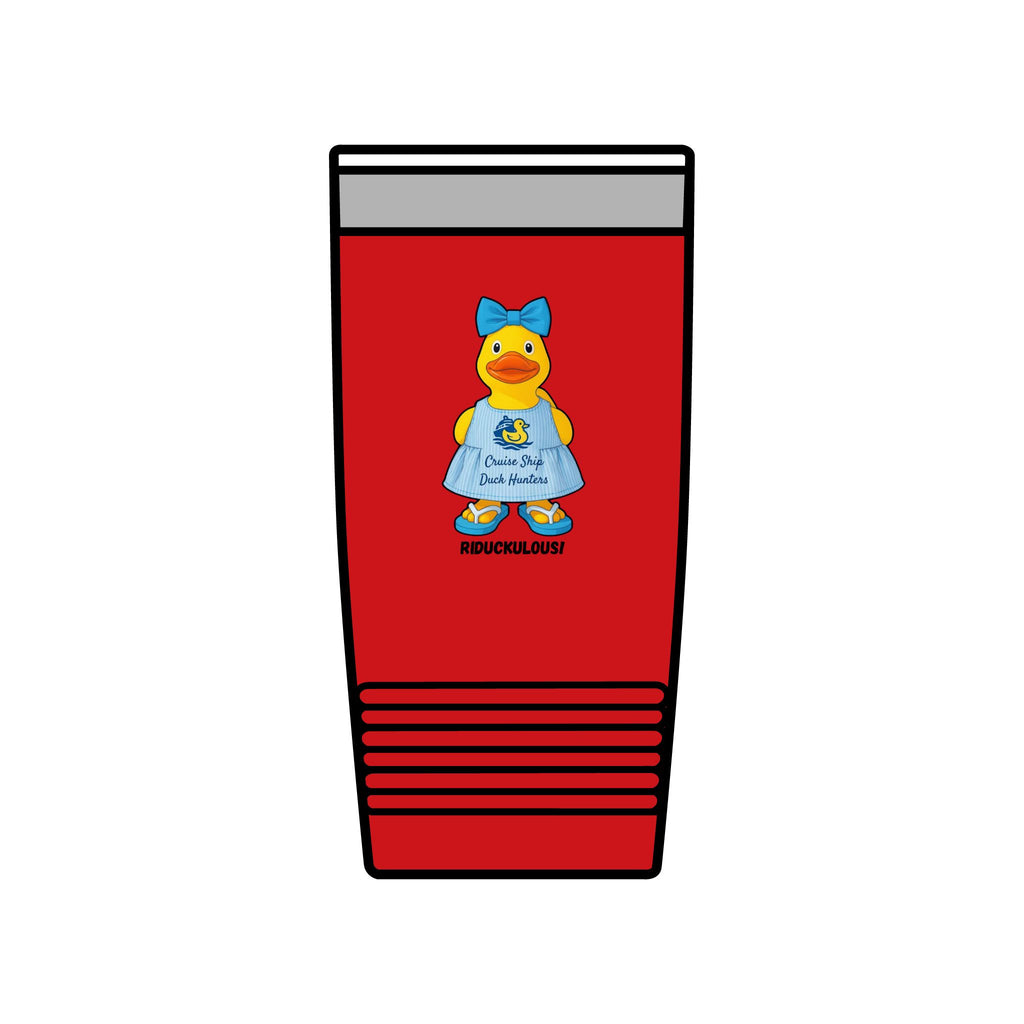 20oz Insulated Tumbler — Cute Rubber Duck "Ridiculously" Design