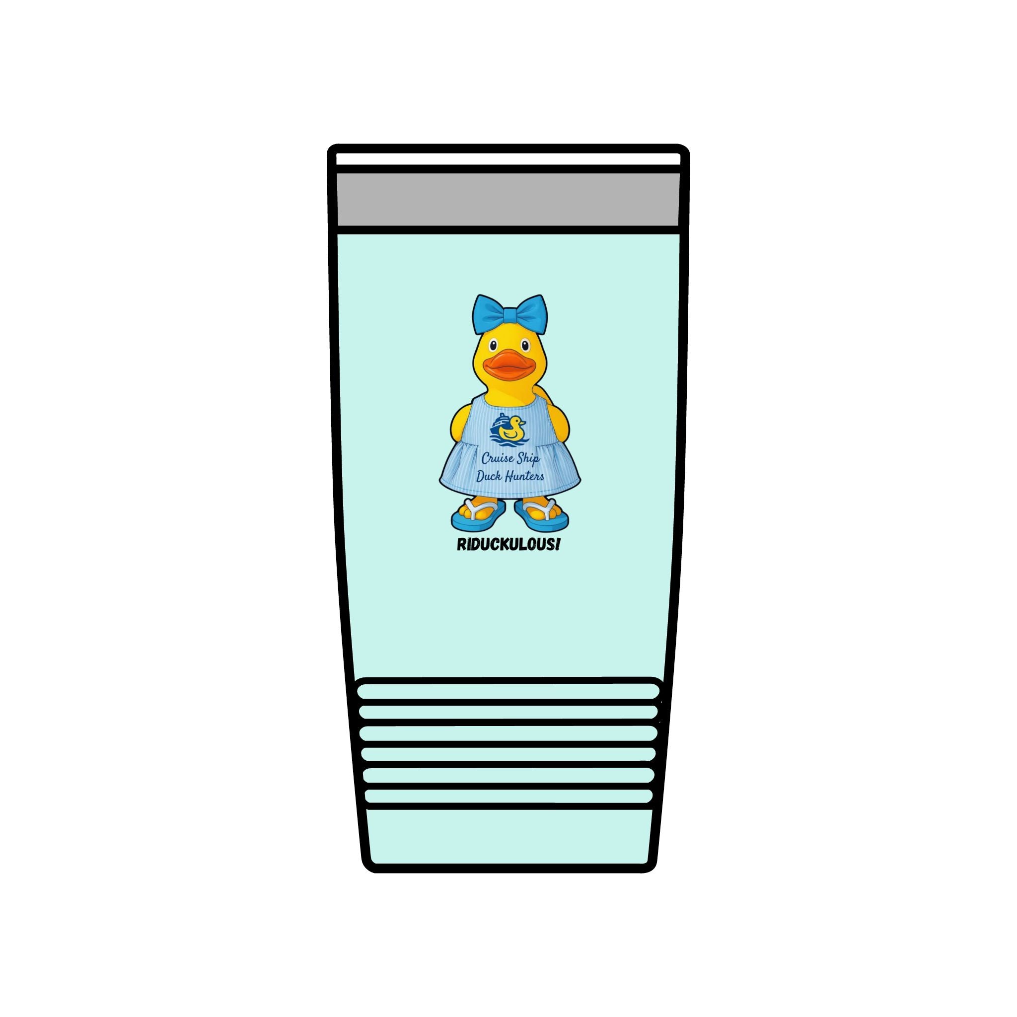 20oz Insulated Tumbler — Cute Rubber Duck "Ridiculously" Design