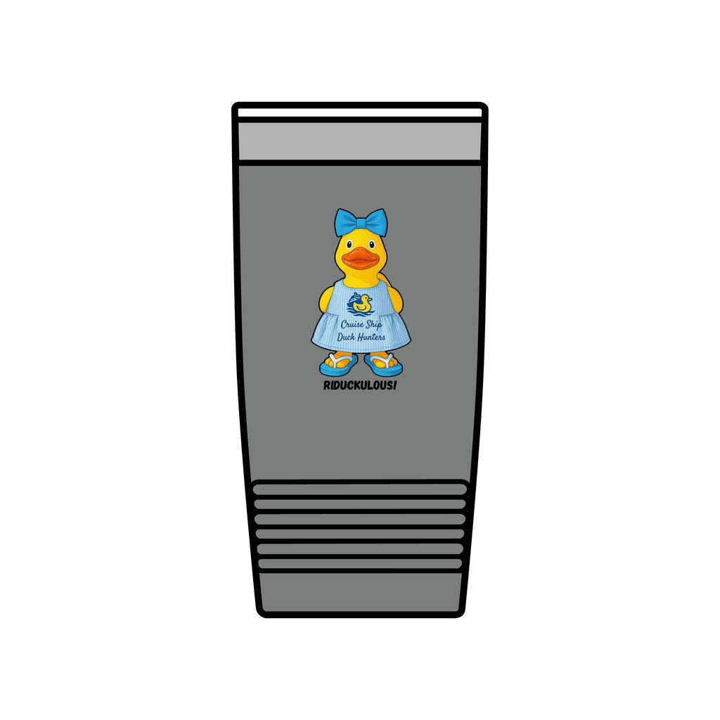 20oz Insulated Tumbler — Cute Rubber Duck "Ridiculously" Design