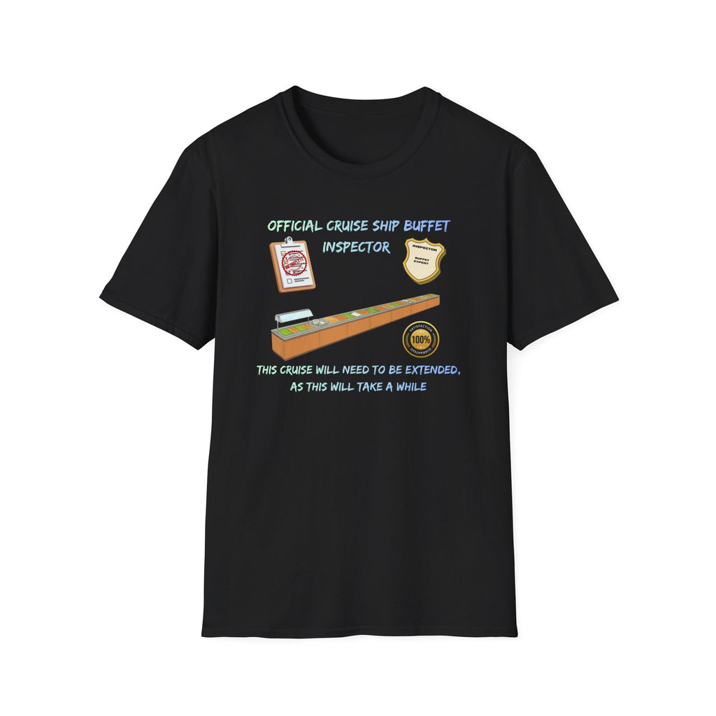 Cruise Ship Buffet Inspector T-Shirt — Funny Cruise Crew Vacation Tee