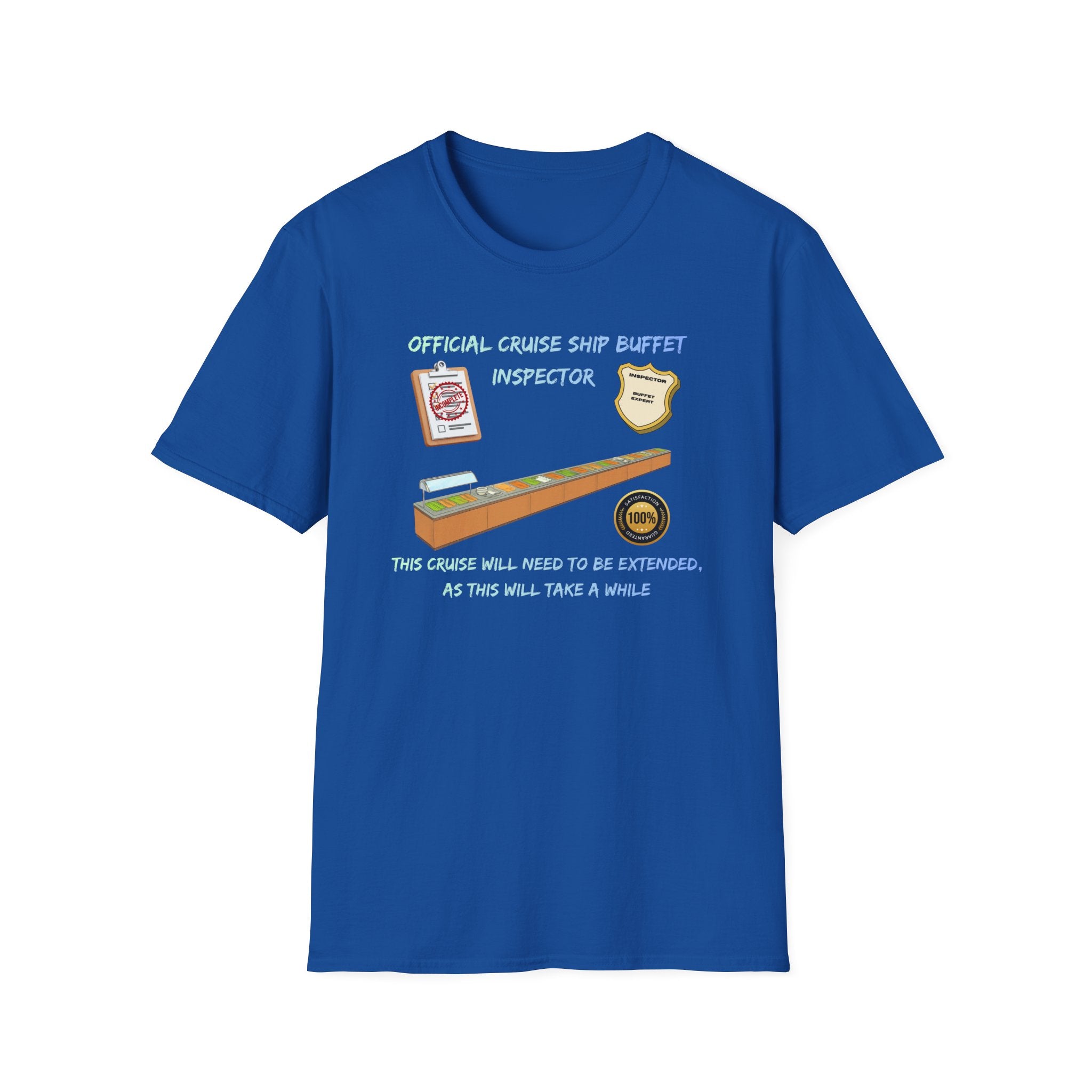 Cruise Ship Buffet Inspector T-Shirt — Funny Cruise Crew Vacation Tee