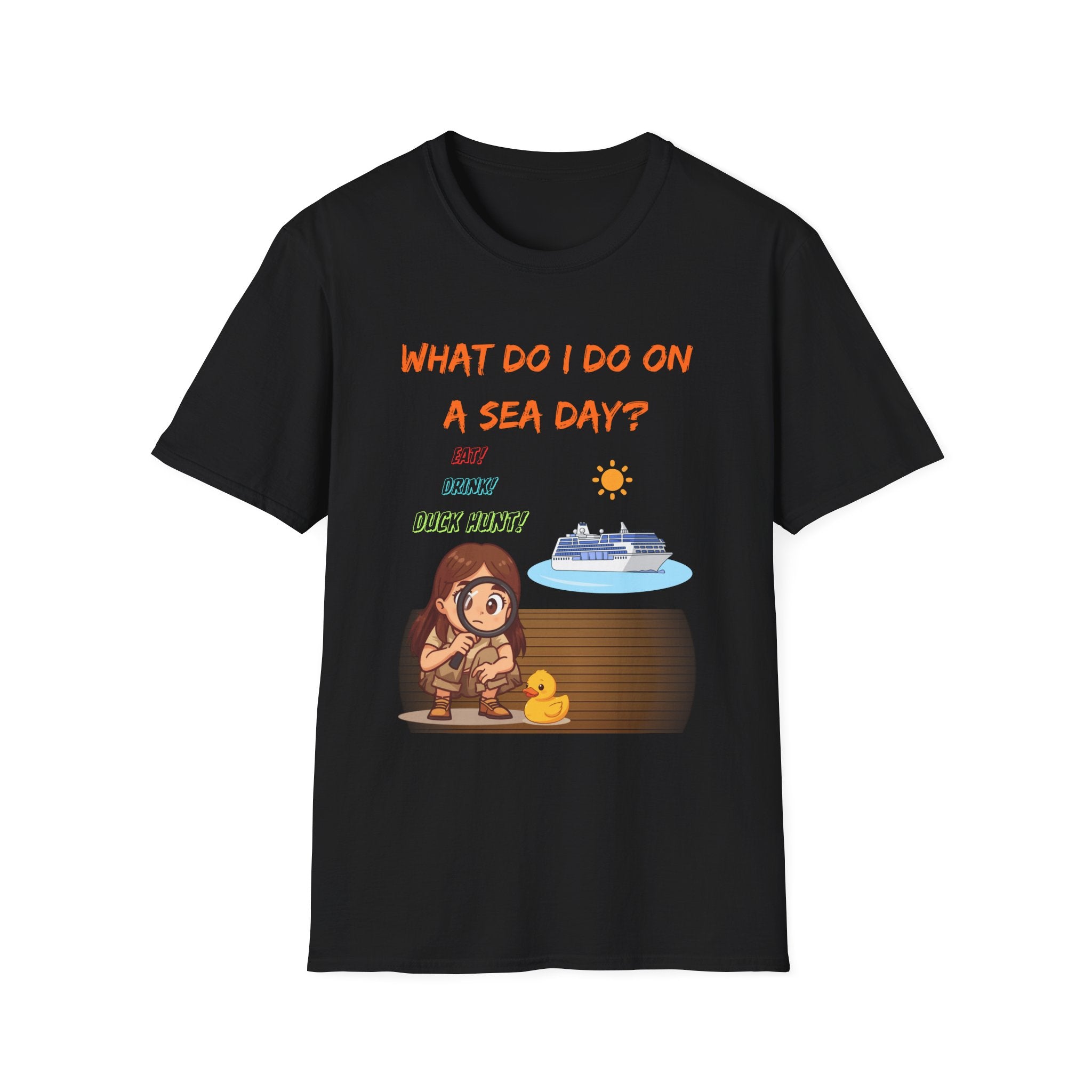 Sea Day T‑Shirt — "What Do I Do on a Sea Day?" Cruise Vacation Tee
