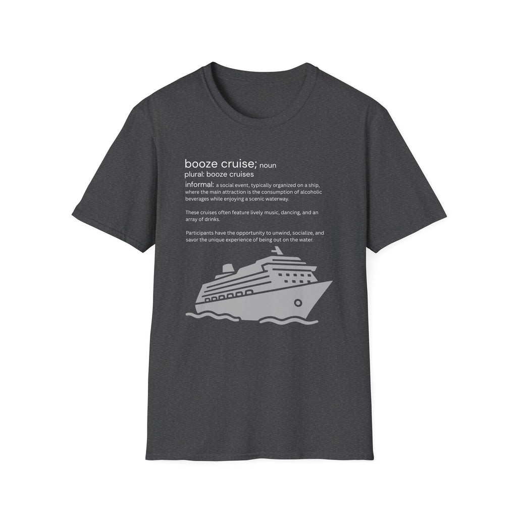 Booze Cruise Definition T-Shirt — Funny Cruise Party Graphic Tee