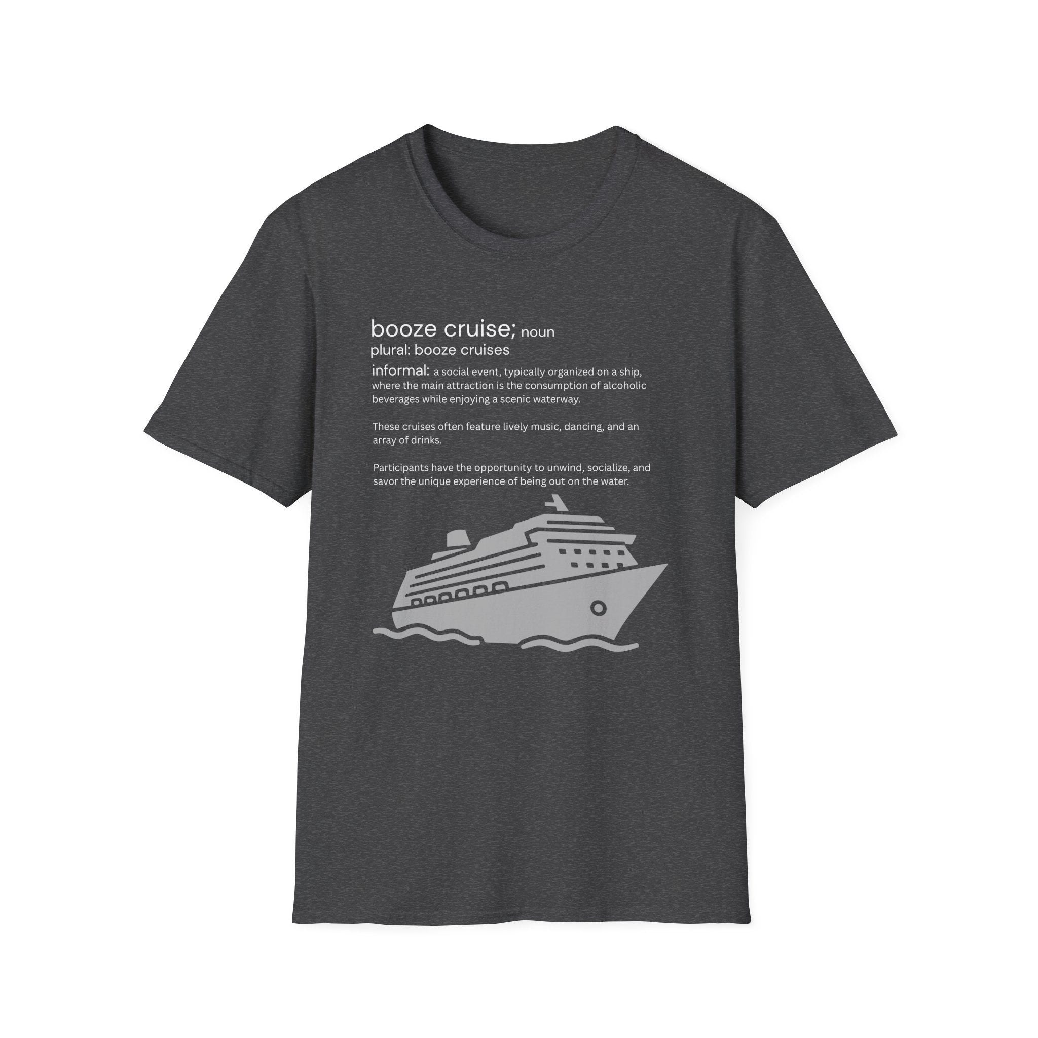 Booze Cruise Definition T-Shirt — Funny Cruise Party Graphic Tee