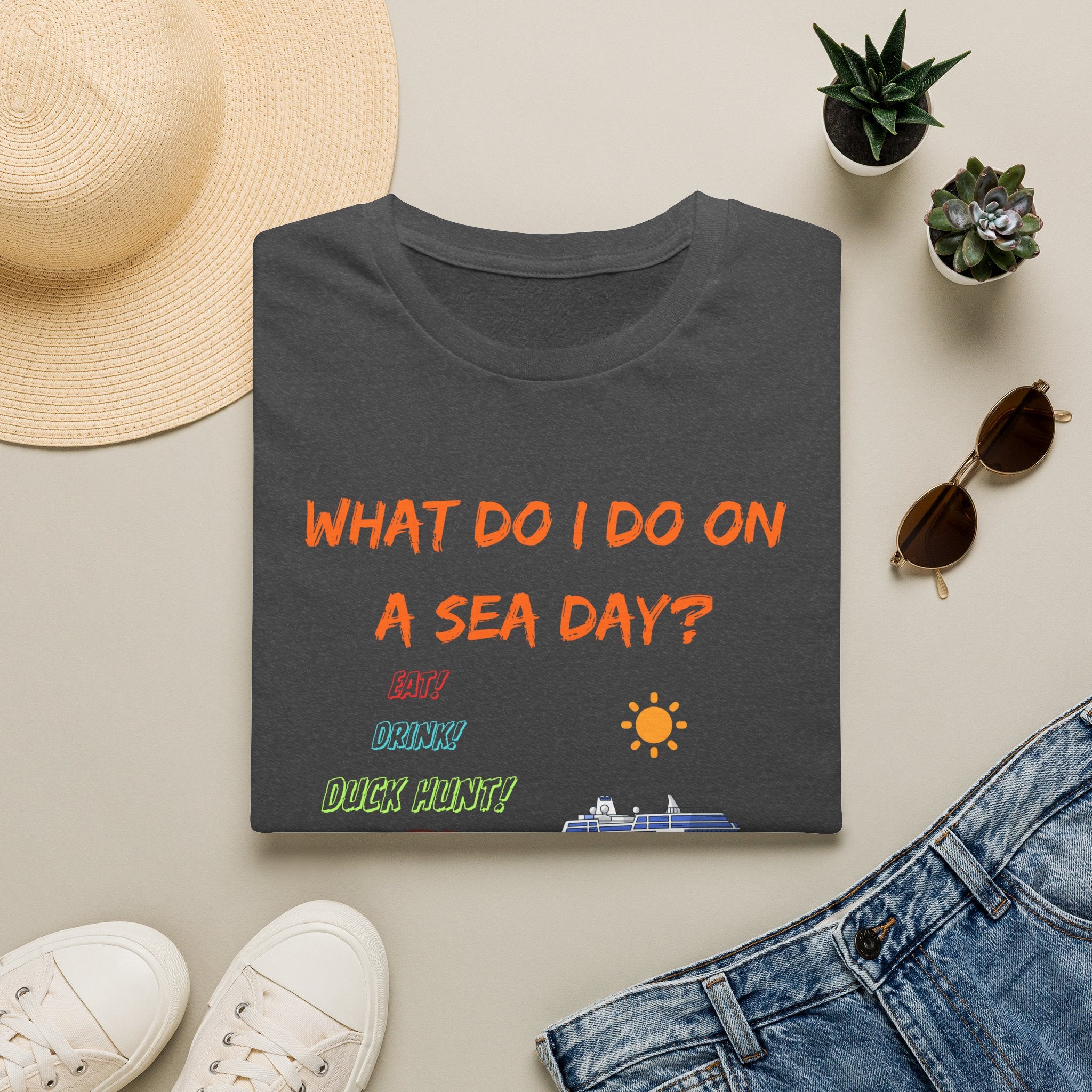 Sea Day T‑Shirt — "What Do I Do on a Sea Day?" Cruise Vacation Tee
