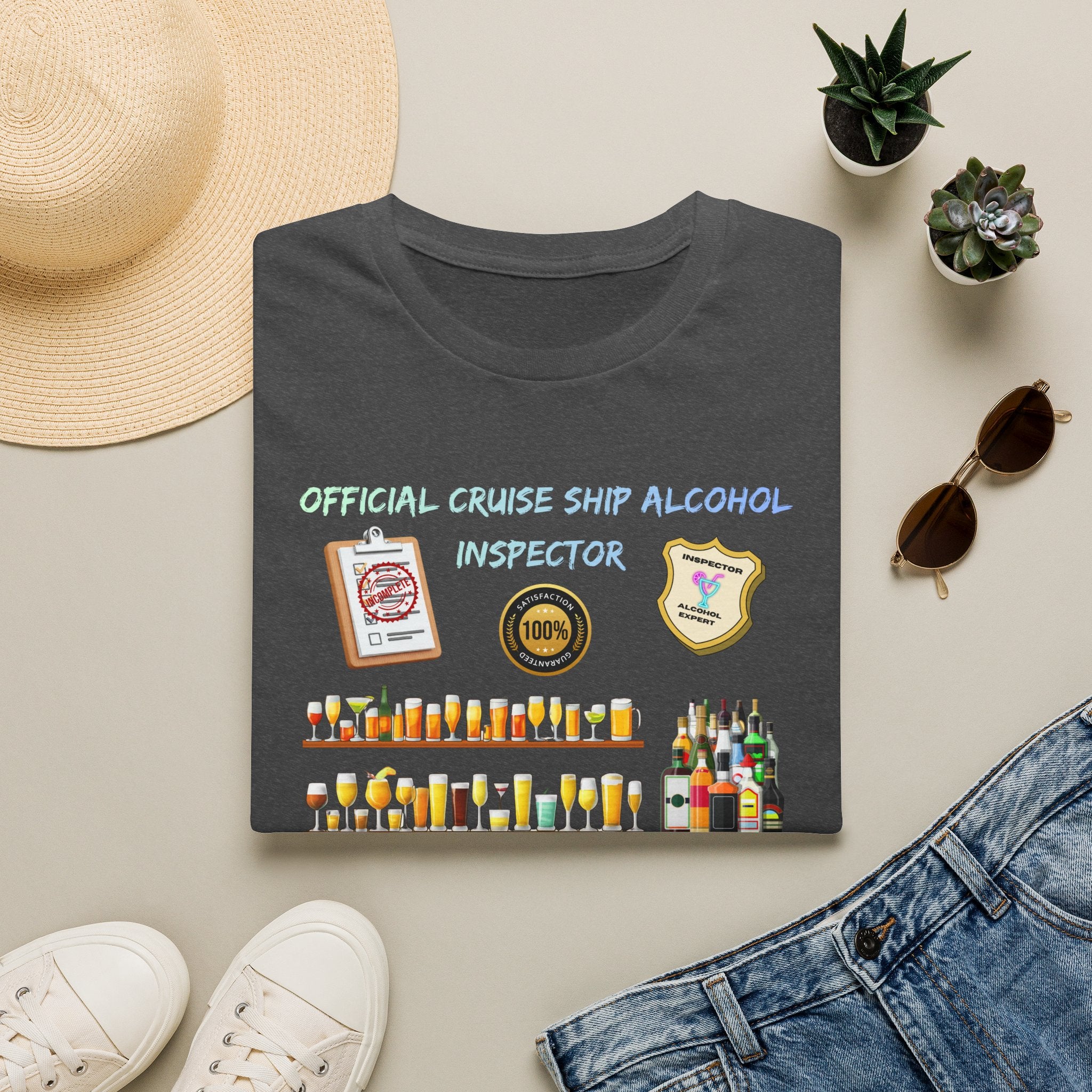T-Shirt — Official Cruise Ship Alcohol Inspector Tee