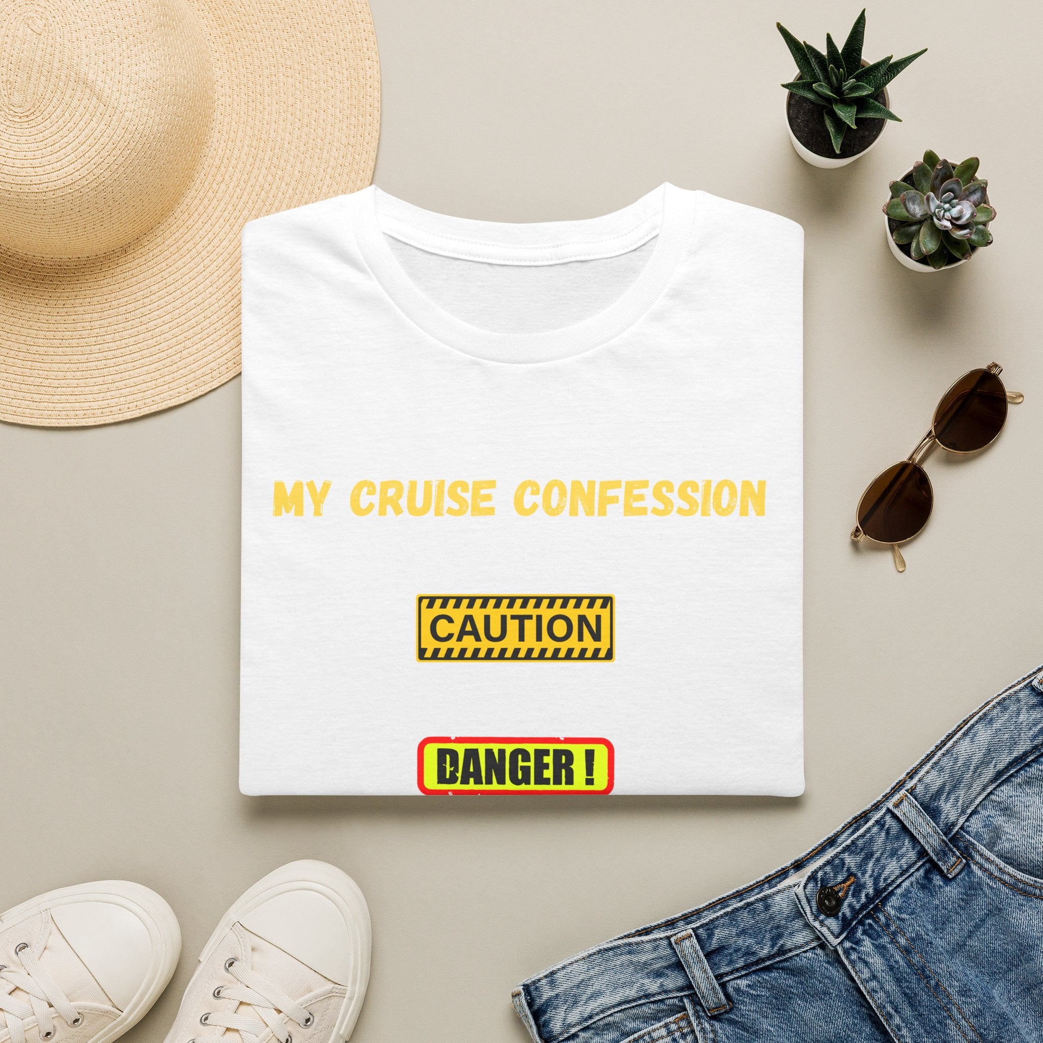 Cruise Confessions T-Shirt — “My Cruise Confession” Warning Graphic Tee